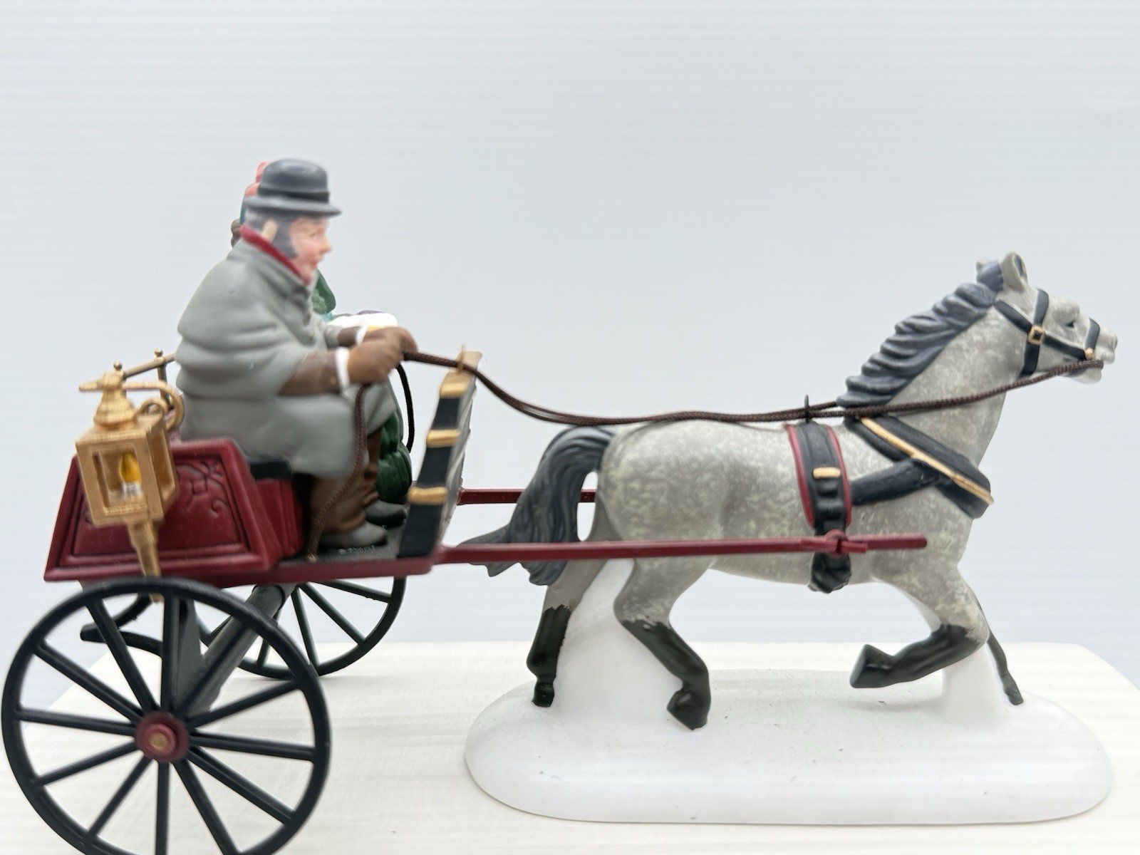 Dept 56 Heritage Village-Red Christmas Sulky #58401 Retired W/box EUC