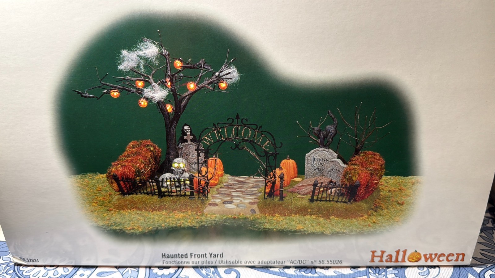 Department 56 Halloween Village Haunted Front Yard Lighted Accessory Display #56