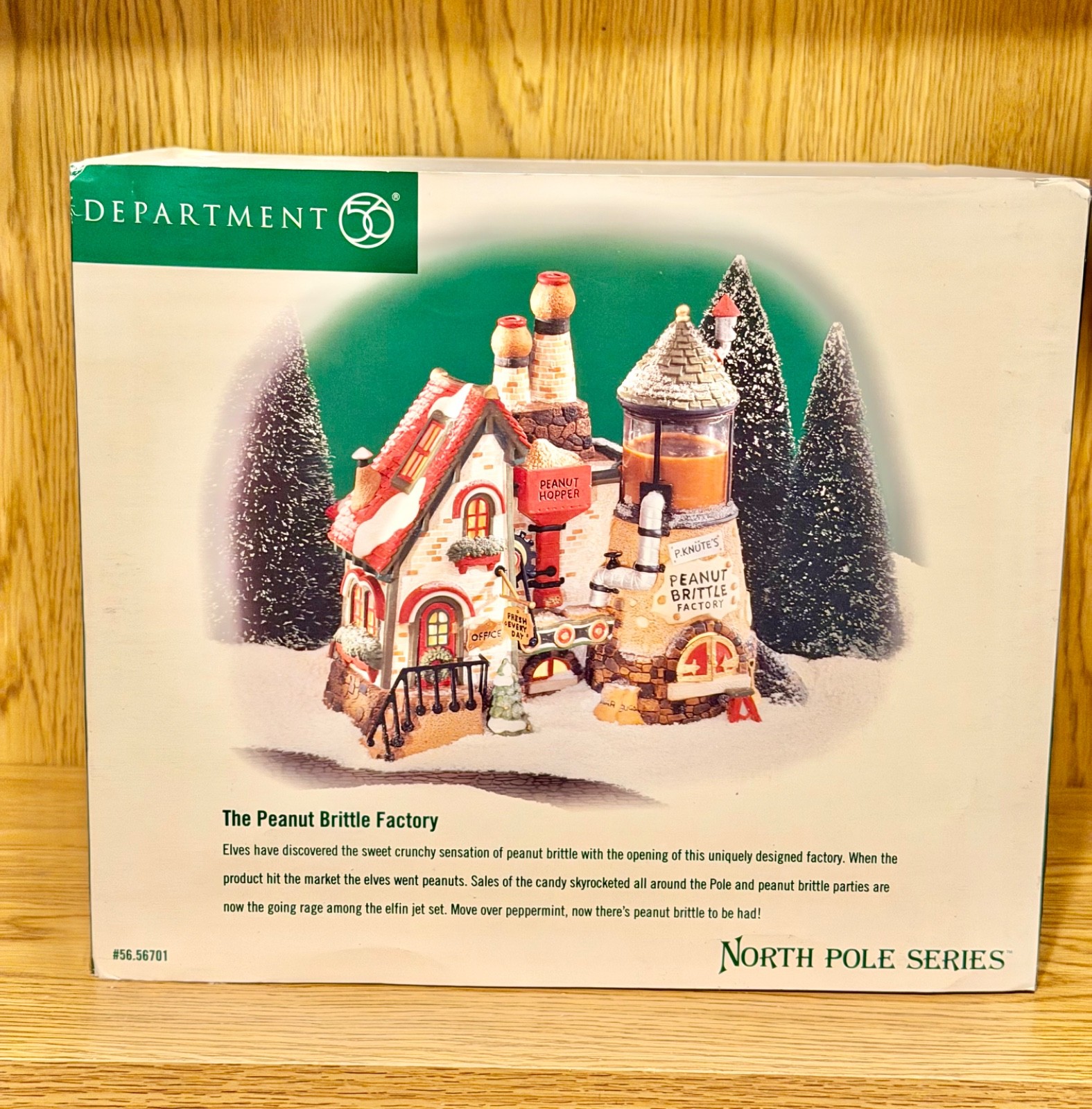 Dept 56 North Pole Series “Peanut Brittle Factory” RETIRED #56.56701 NEW