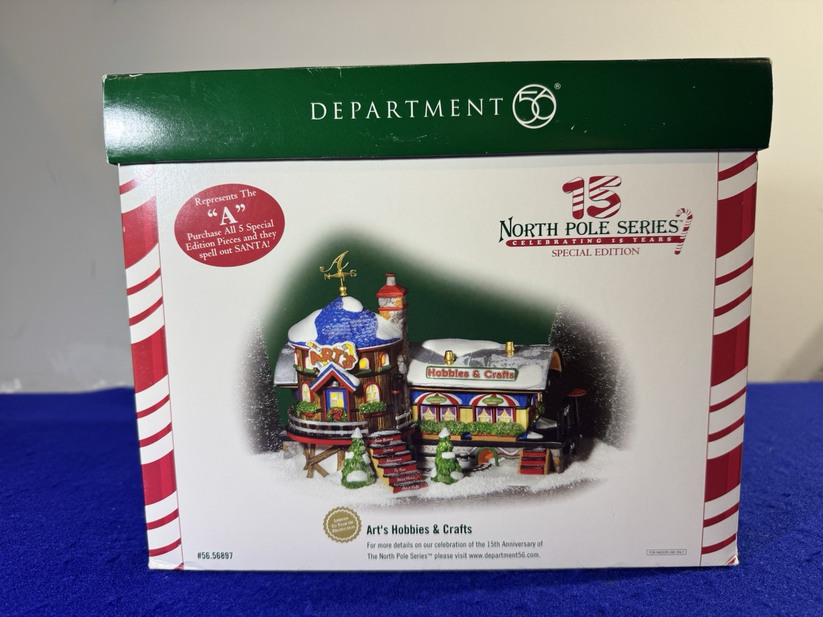 Department 56 North Pole Series Art’s Hobbies & Crafts Village 2004 – No Light