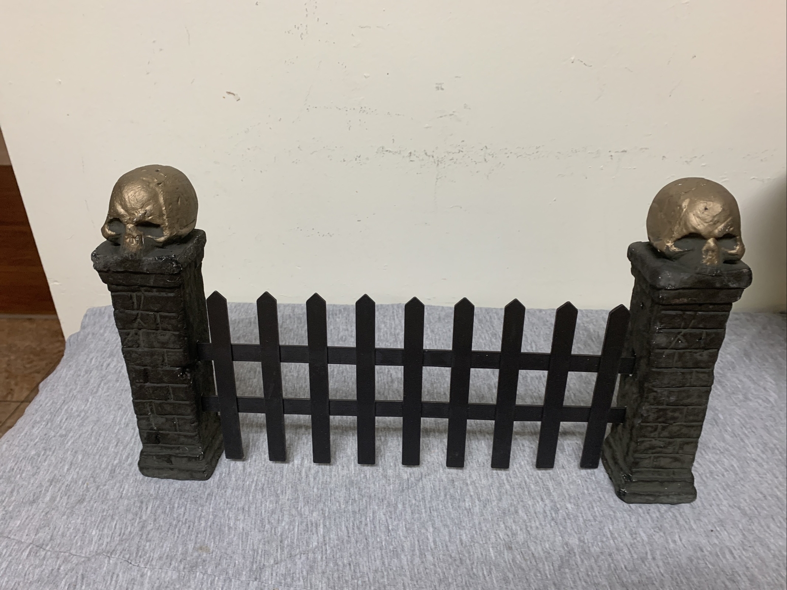 Styrofoam & Plastic Halloween Village Fence Decoration