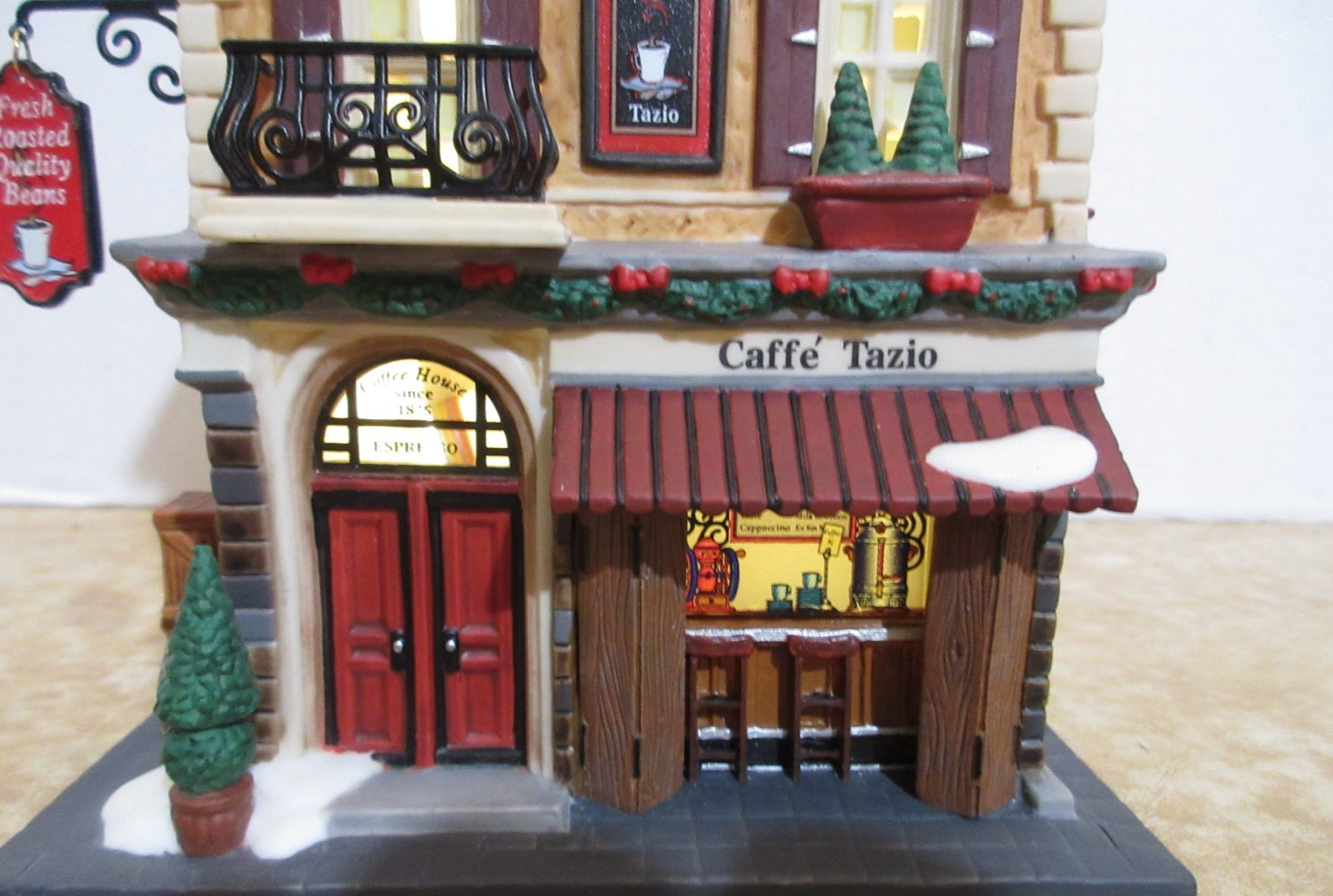 Dept. 56 Christmas In The City Cafe Tazio Anywhere Lighting Read Coffee House