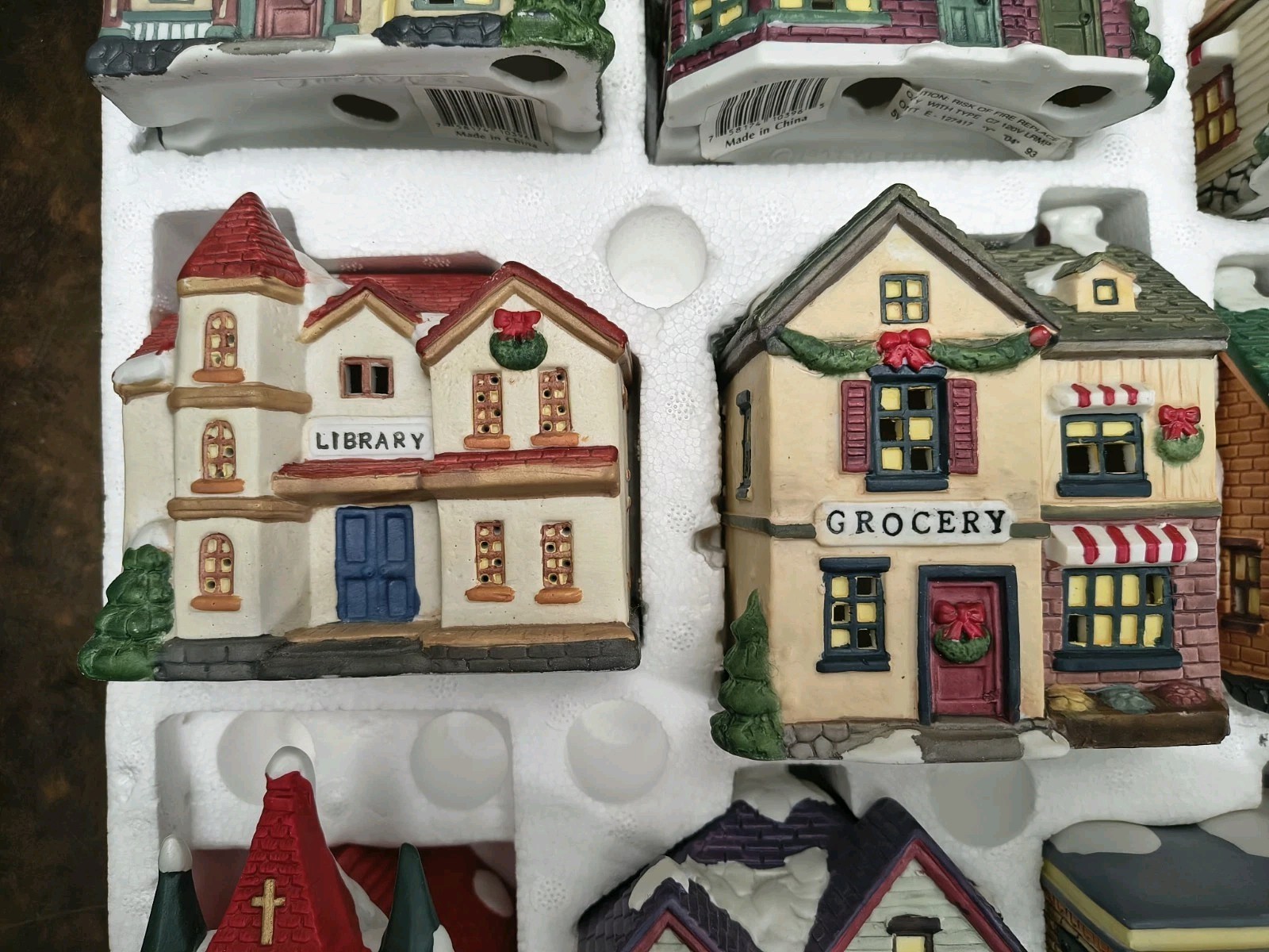 Trim A Home Christmas Holiday Village Church Porcelain Building 1993 Kmart
