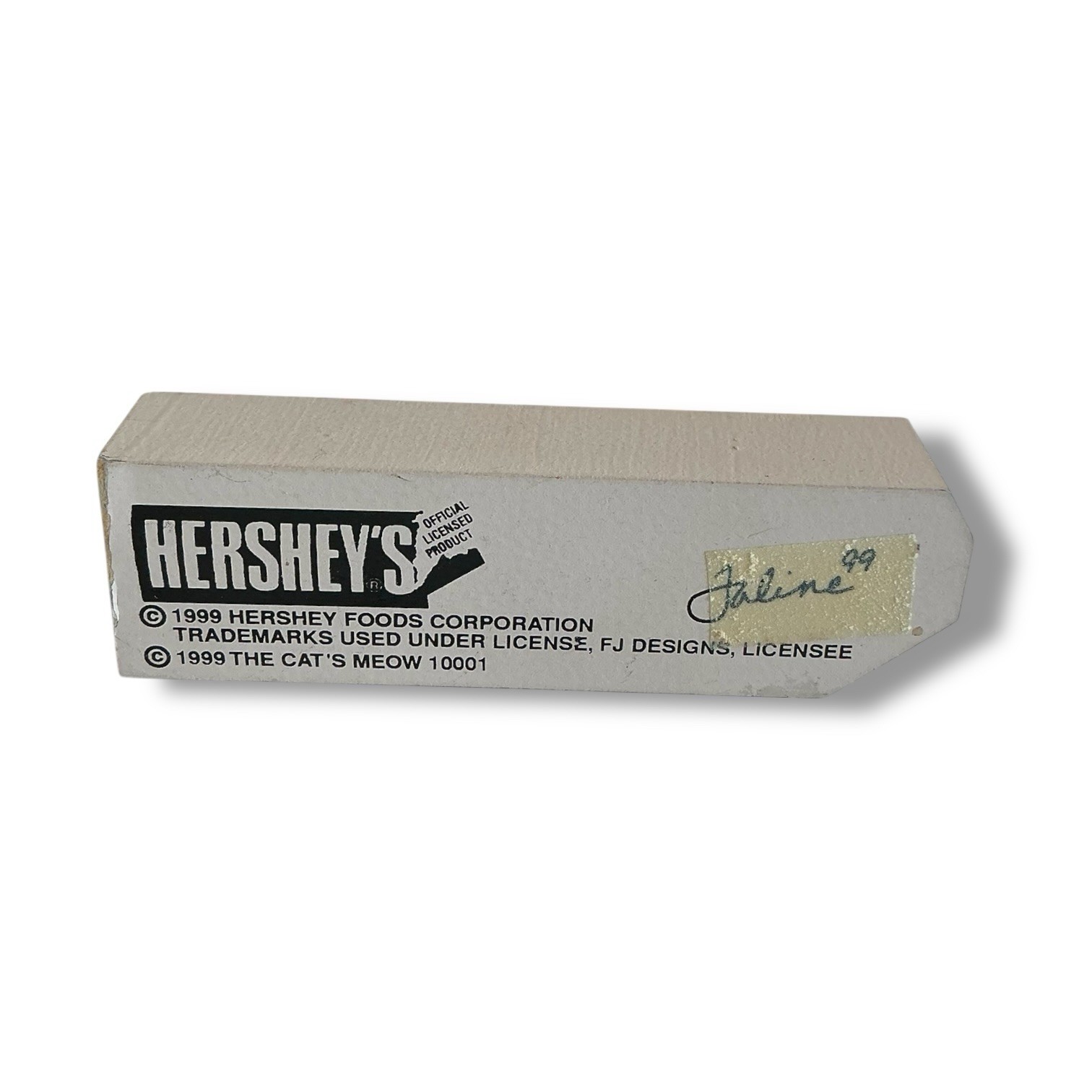 Vintage 1999 The Cat’s Meow Wooden Hershey’s Chocolate Time Clock Tower Kisses