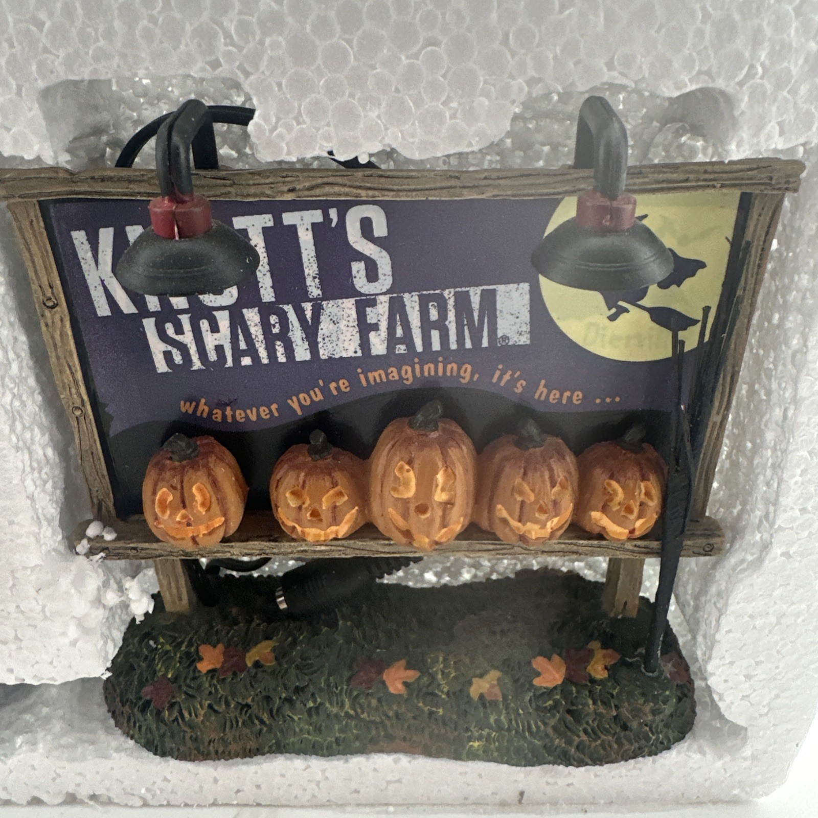 Department 56 Halloween Village Lit Pumpkin Patch Billboard 4057629