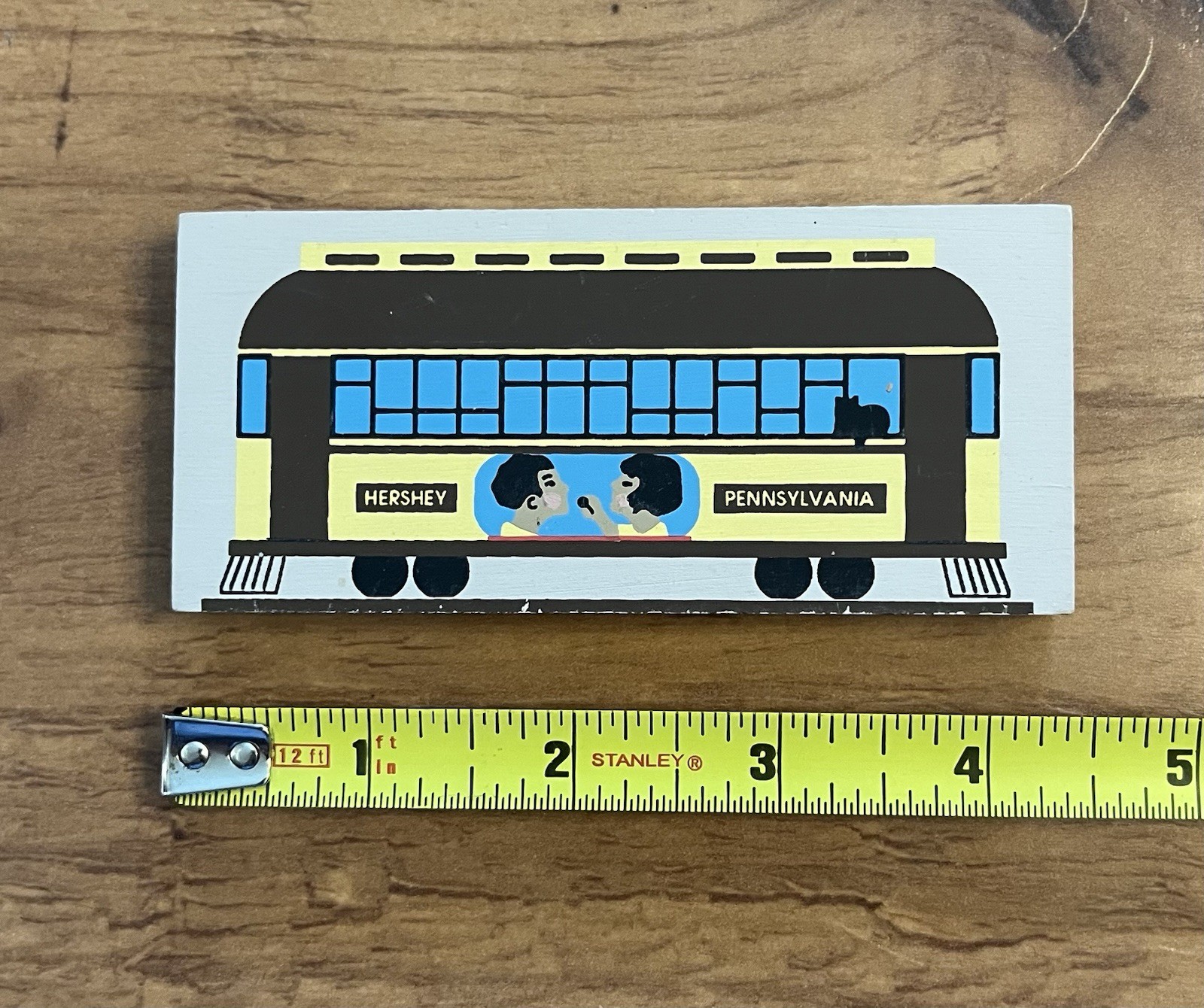 The Cat’s Meow HERSHEY KISS Train Hershey Foods PA Collectible Wood Shelf Sitter