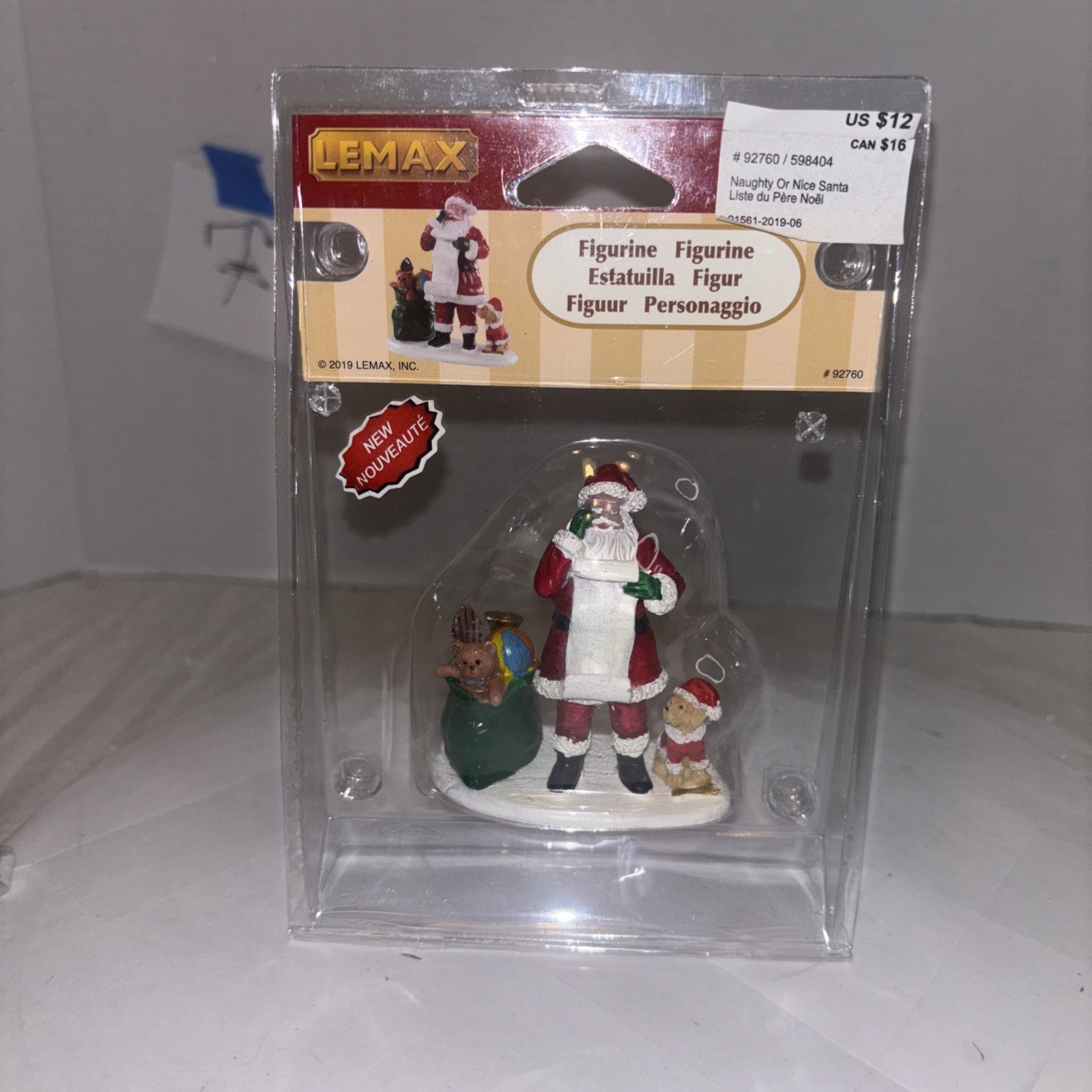 2019 Lemax Santa’s Wonderland Accessory Naughty Or Nice Santa # 92760