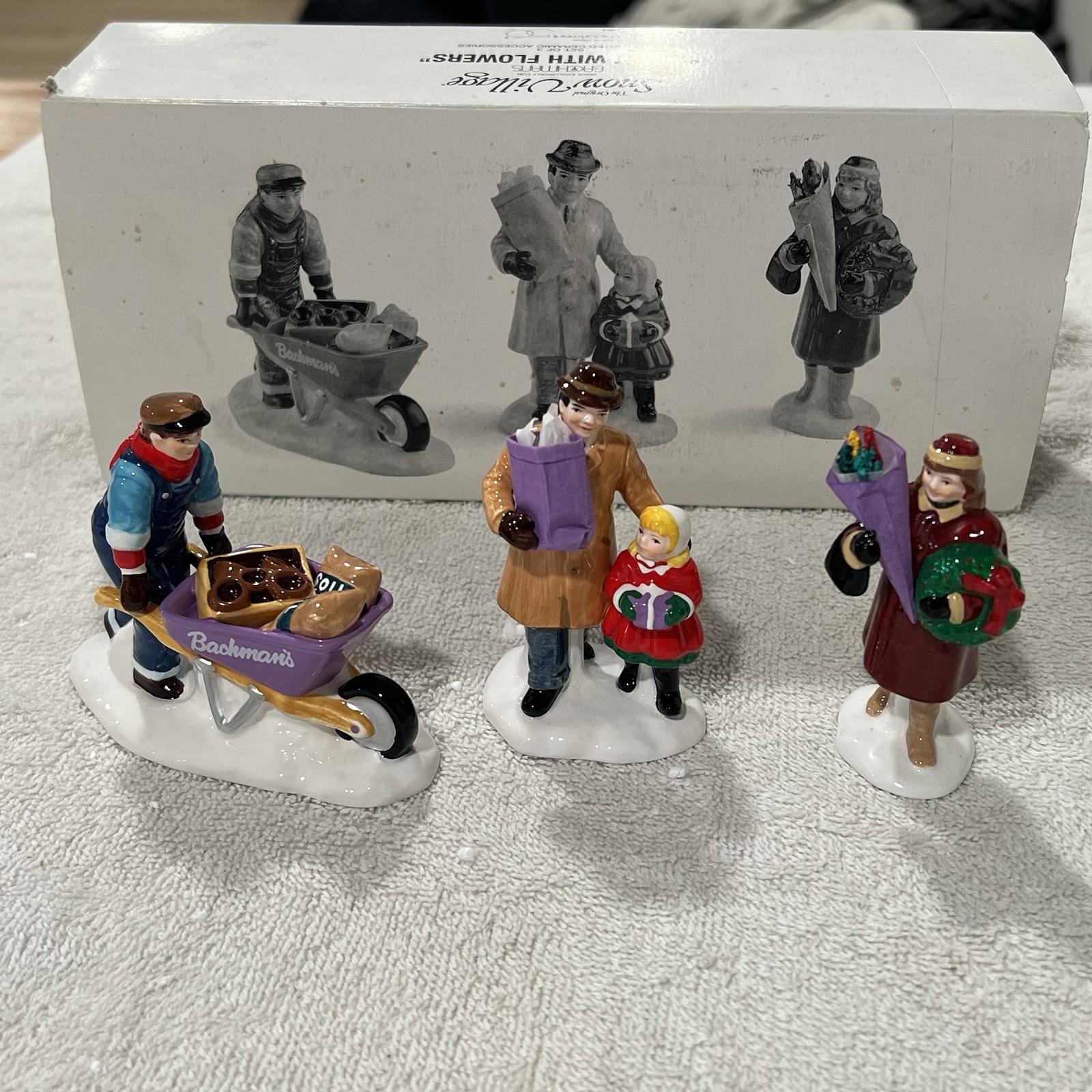 Department 56 Snow Village – Bachman’s Original Homestead 1885 Truck And People