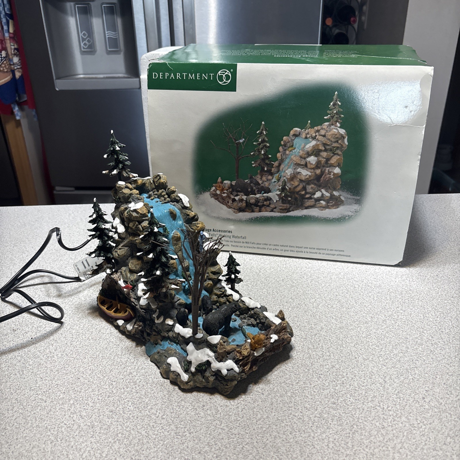 Department 56 Mill Falls Working Waterfall Christmas Village Accessory