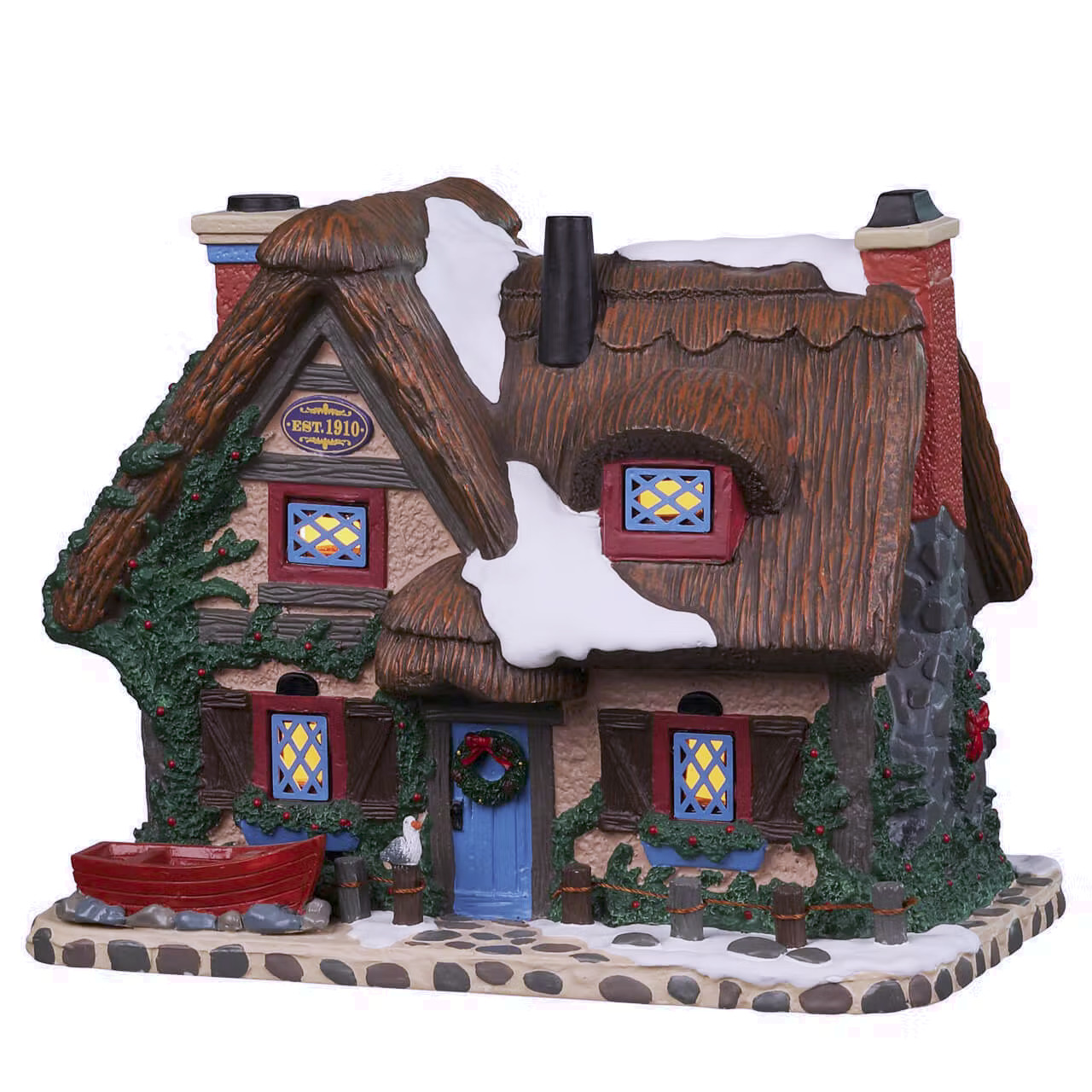 Lemax 2022 English Seaside Cottage Caddington Village #15788 Architectural Snowy
