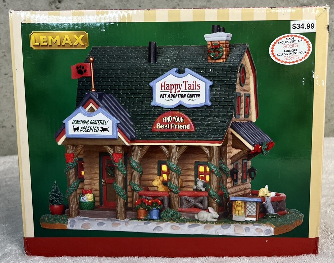 Lemax #35591 Happy Tails Pet Adoption Center Sears Exclusive Lighted