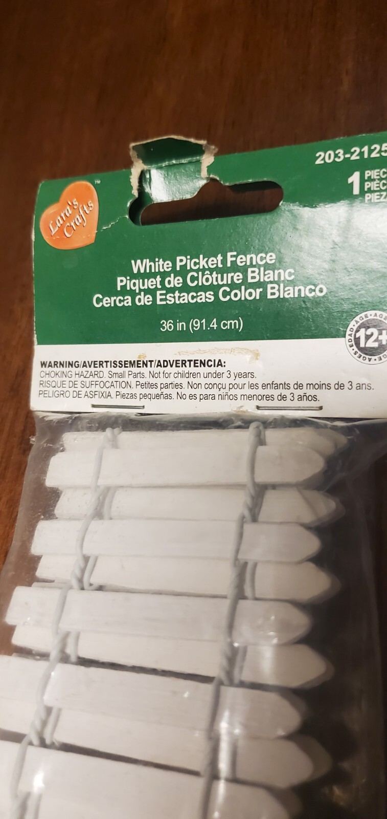 white picket fence Scale 1/18-1/24