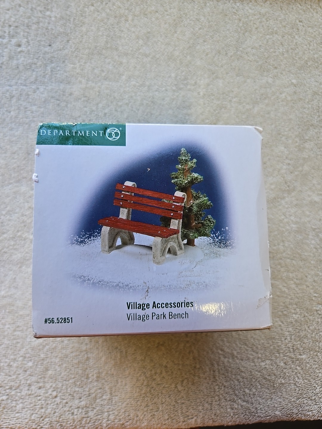 Dept 56 1 Pc Accessory Set Village Park Bench #56.52851 WS