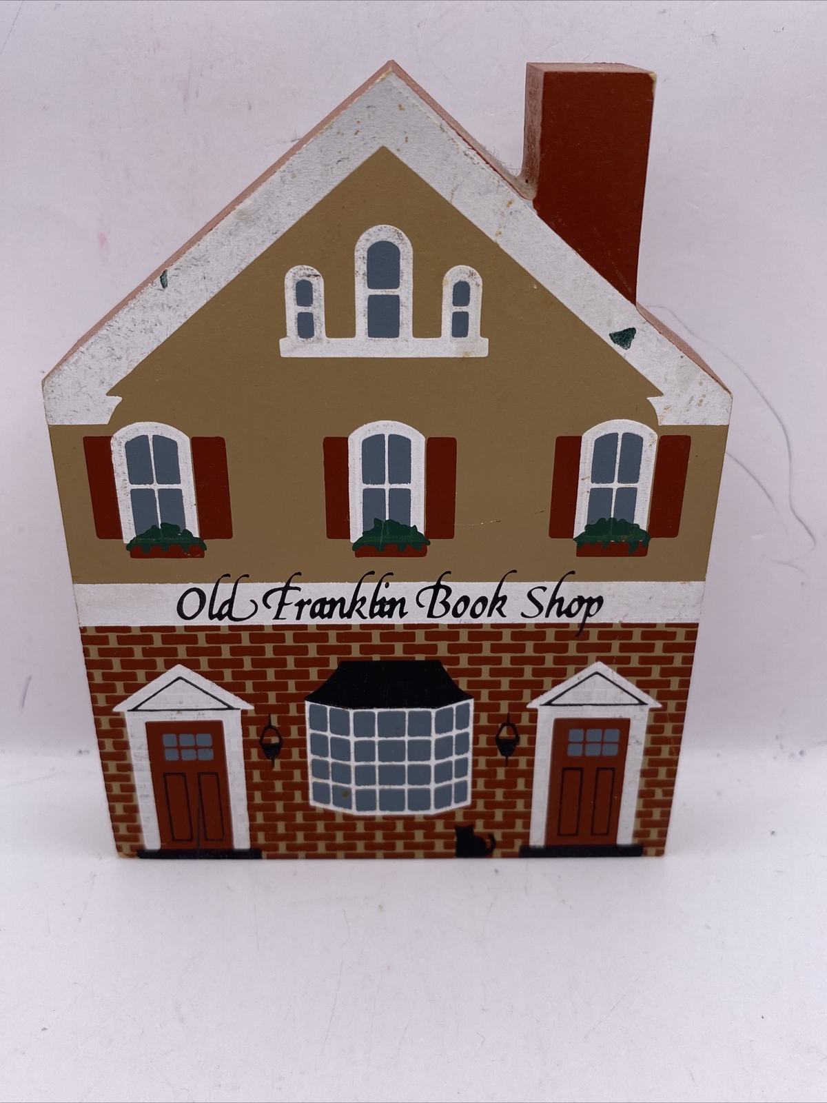 Cats Meow Village Series VII 1989 Old Franklin Book Shop Retired BB8