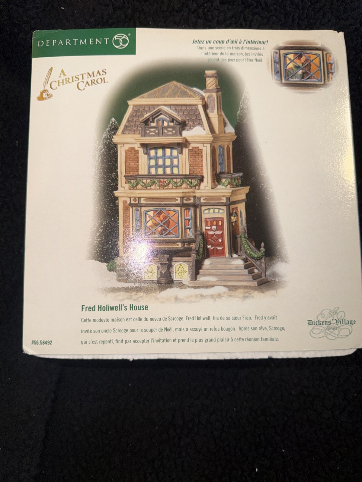 Dept. 56 A Christmas Carol Fred Holiwell’s House. #56.58492. New In Box