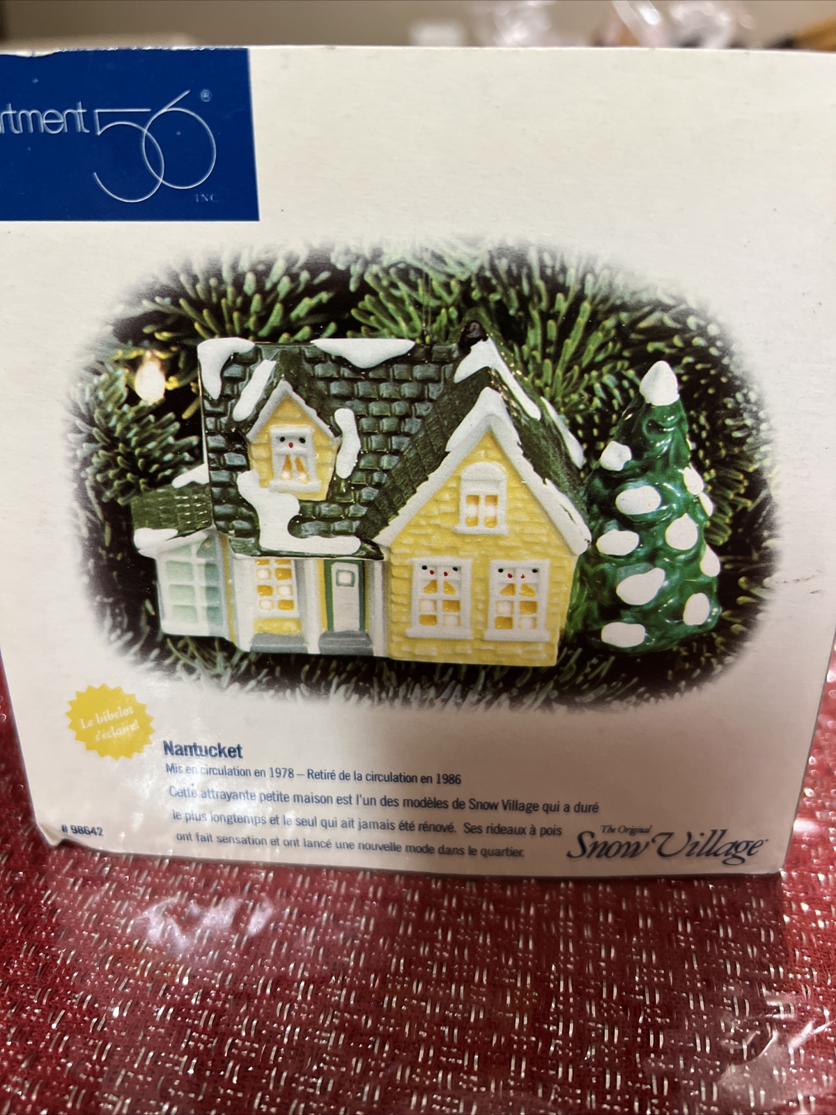 Dept #56, The Original Snow Village “NANTUCKET” Orig. Issued 1978, Retired 1986