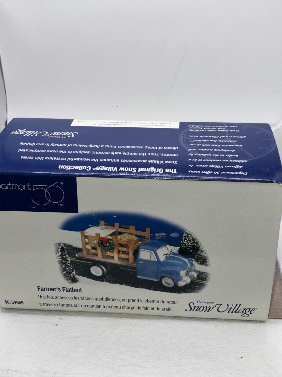 Department 56 Snow Village Farmer’s Flatbed Miniature Truck 54955