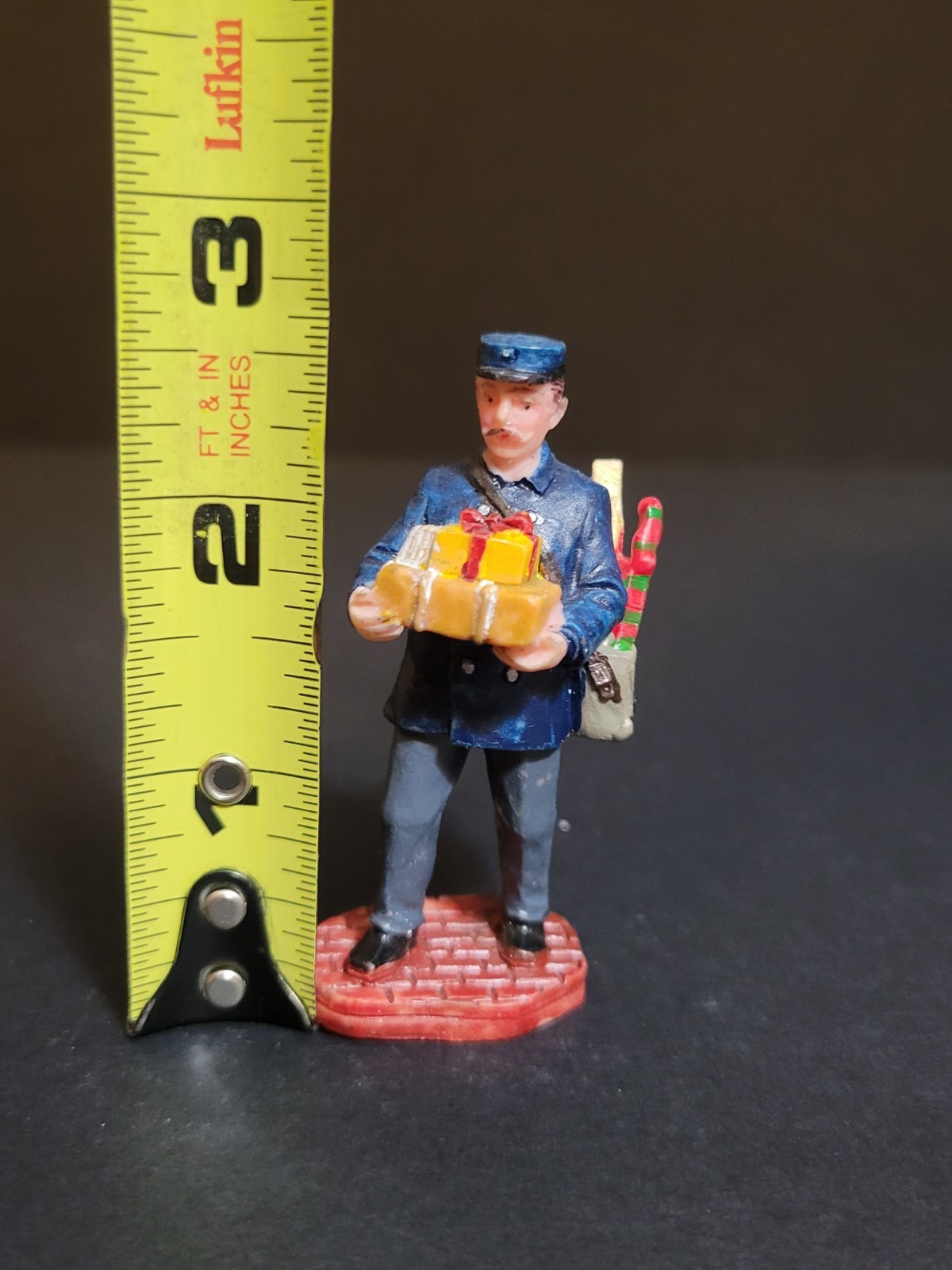 Lemax Christmas Village Town Mailman 12480 Postman Mail Post Delivering Deliver