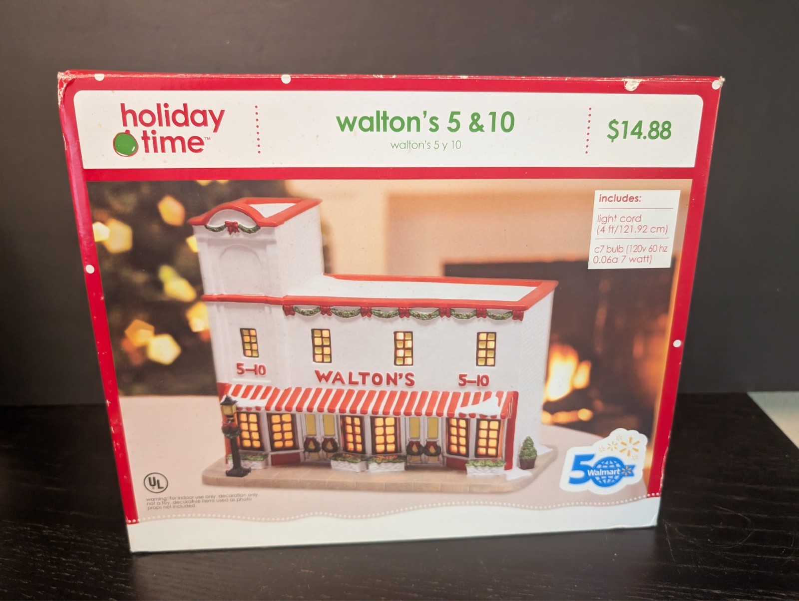 Walton’s 5 &10 Christmas Village by Holiday Time 50th Anniversary edition NEW