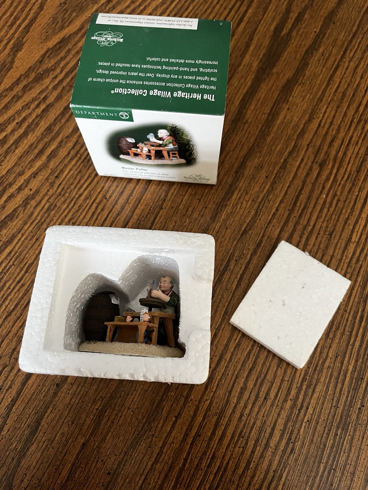 Dept 56 Dickens Village Master Potter 58527 Pottery Holiday christmas Figure Box