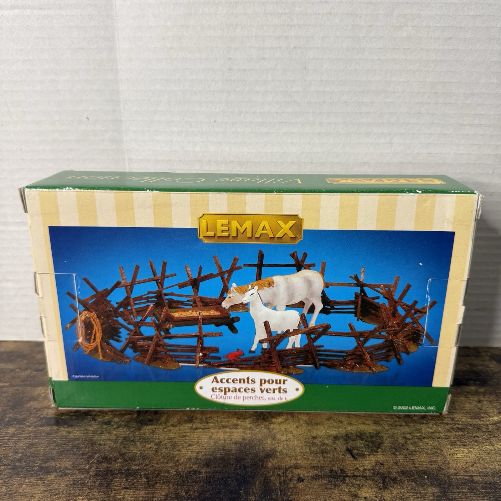 Lemax Split Rail Fence Village Collection Landscape Accents Set Farm Country VTG