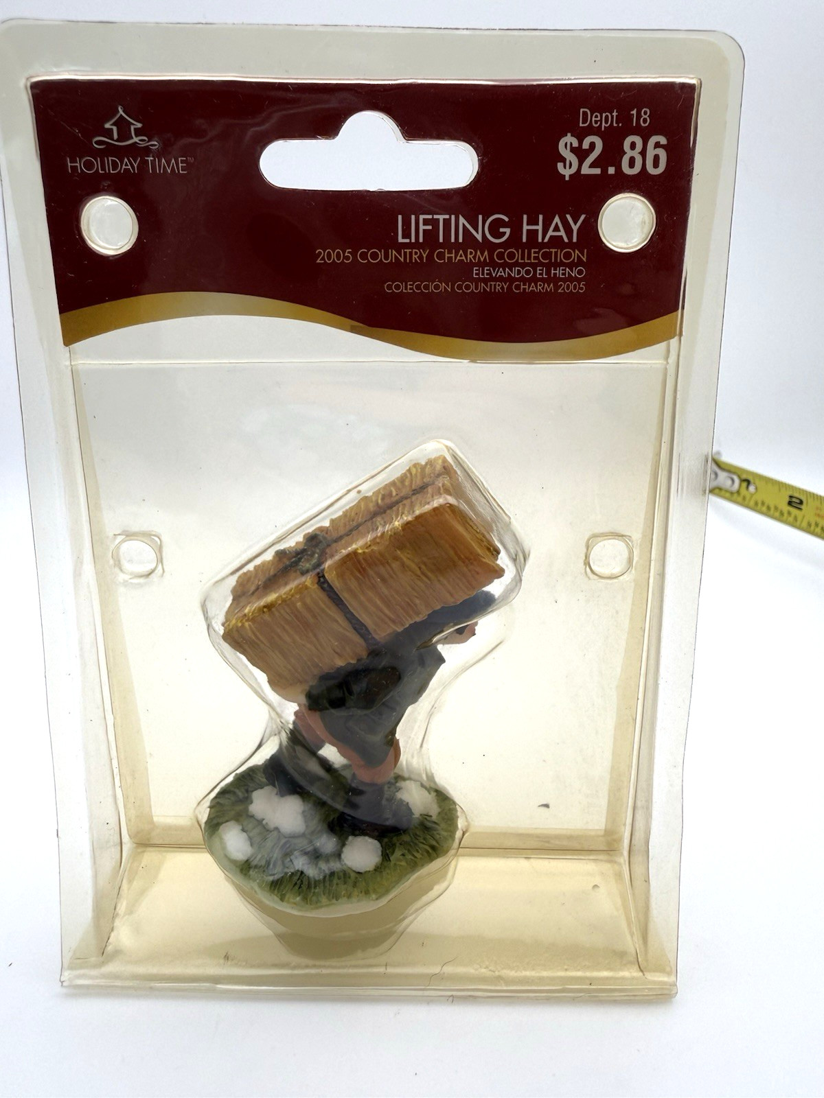 Holiday Time 2005 Country Charm Collection ‘Lifting Hay’Figurine