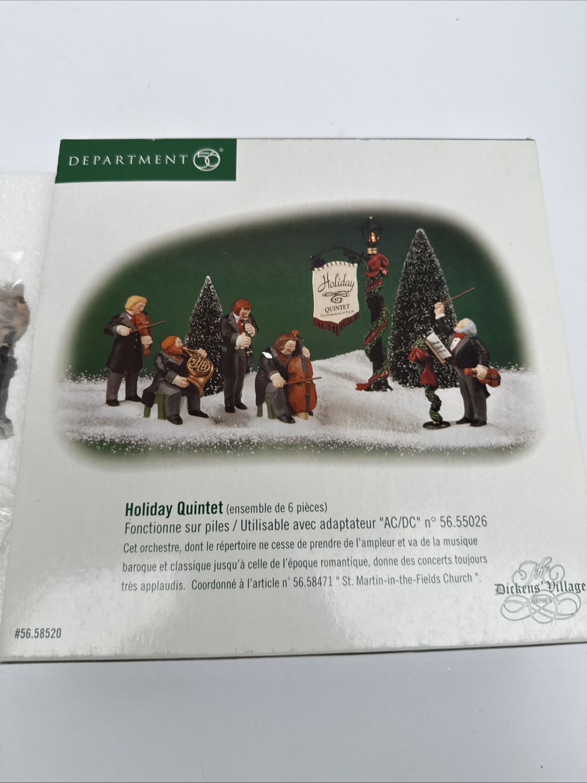 Department Dept 56 Dickens Village Holiday Quintet Set of 6 58520