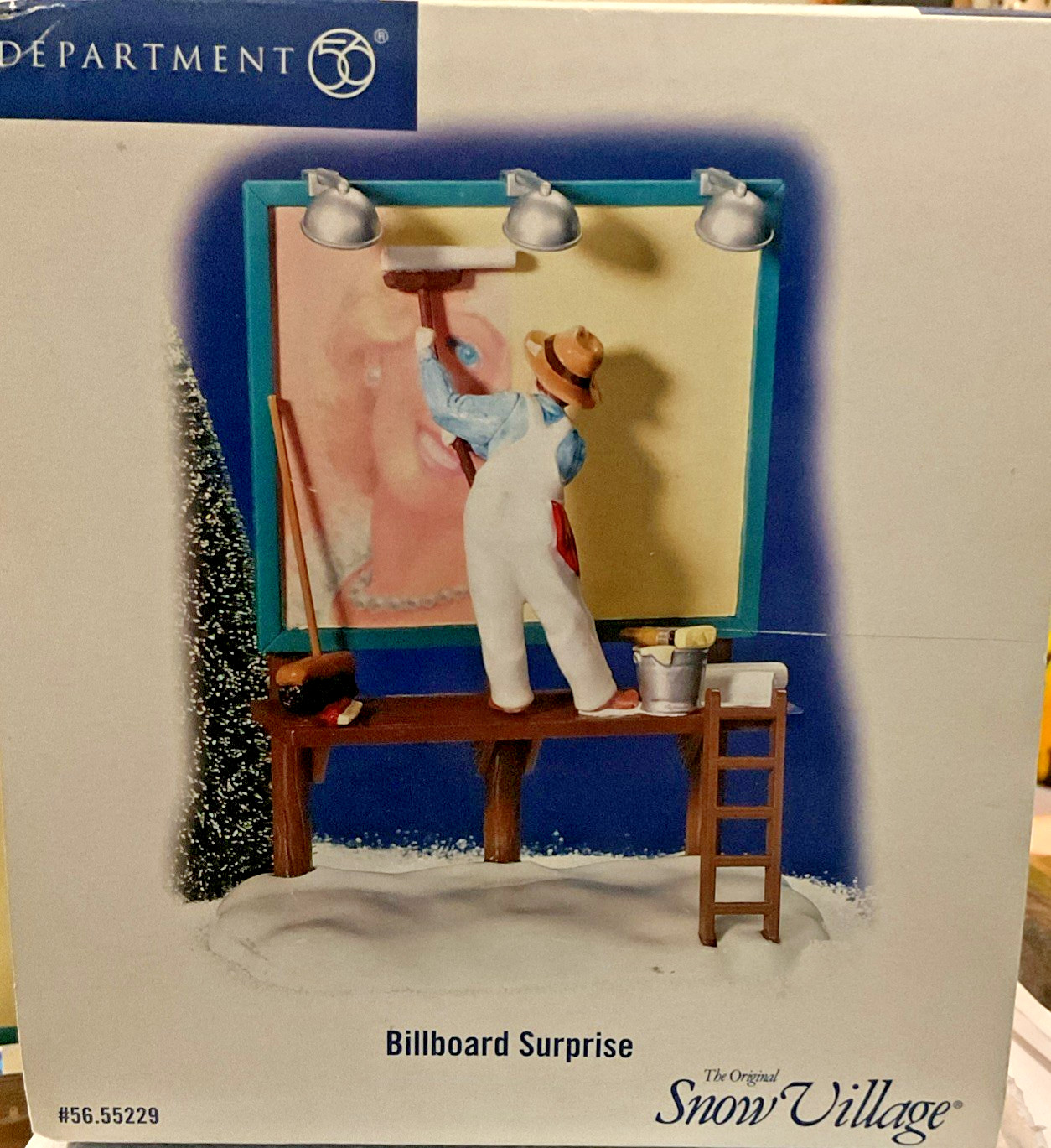 Department 56-Snow Village – Billboard Surprise – 55229. PLEASE READ NDS GLUE