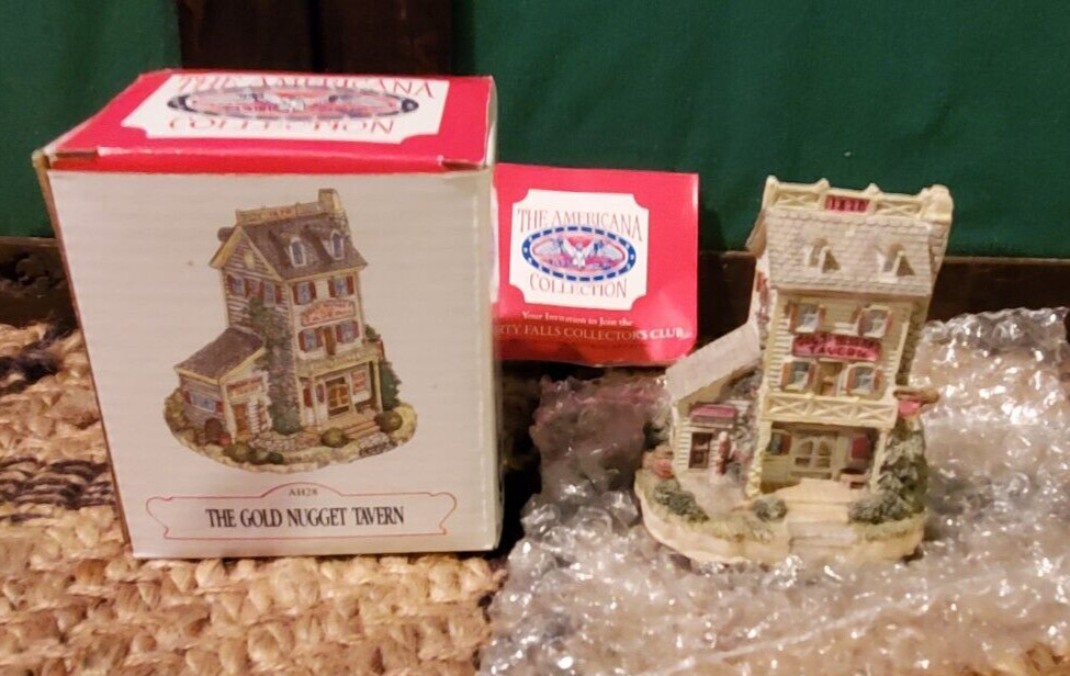 1993 Miniature Village Liberty Falls The Gold Nugget Tavern Collection AH28
