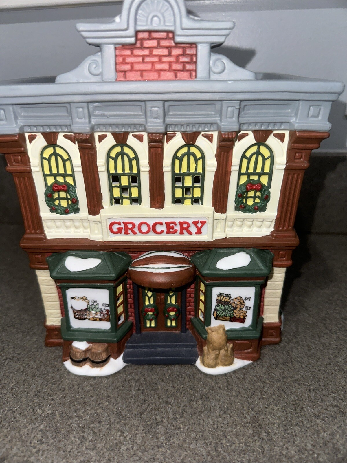 Heartland Valley Village Lighted Building Grocery Store O’ Well 1997-no Box