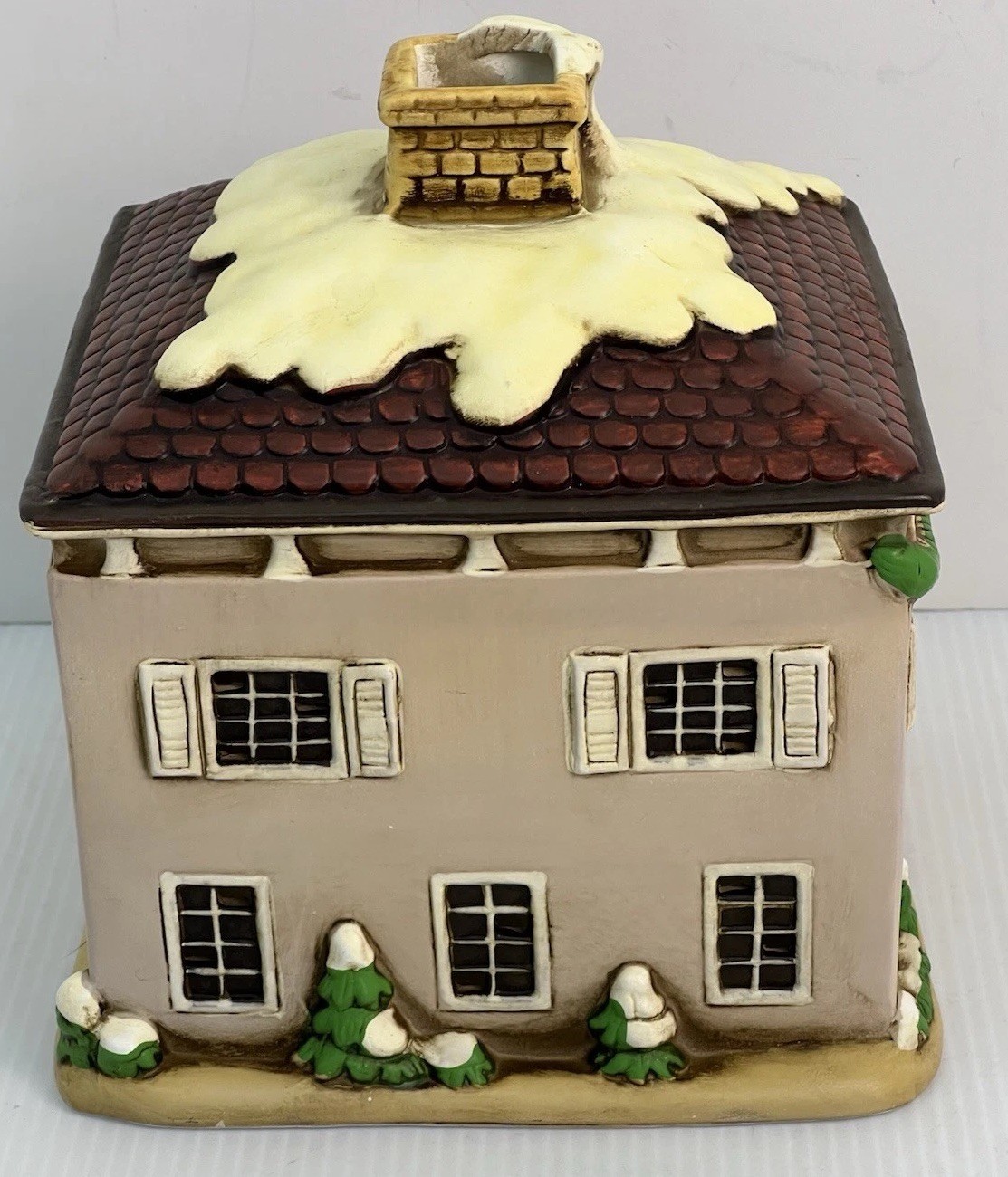 Vtg Lefton Penny House Colonial Village Hand Painted 1986 Made in Taiwan No Box