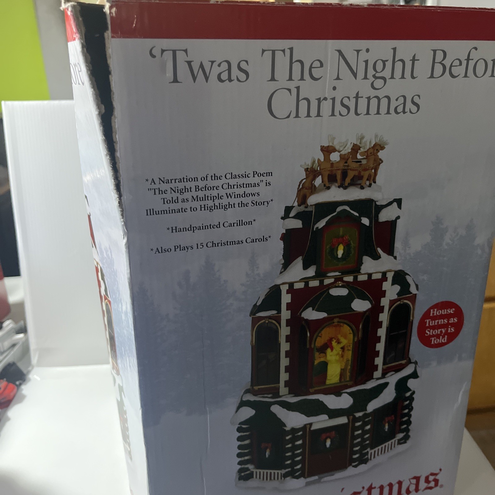 Mr Christmas Twas The Night Before Christmas Animation Read Description