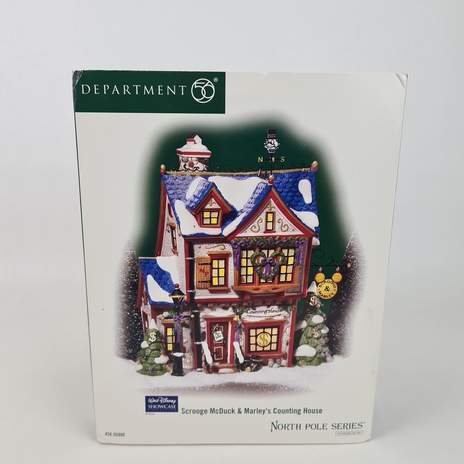🚨Department 56 Scrooge McDuck Marleys Counting House 56900 North Pole Christmas