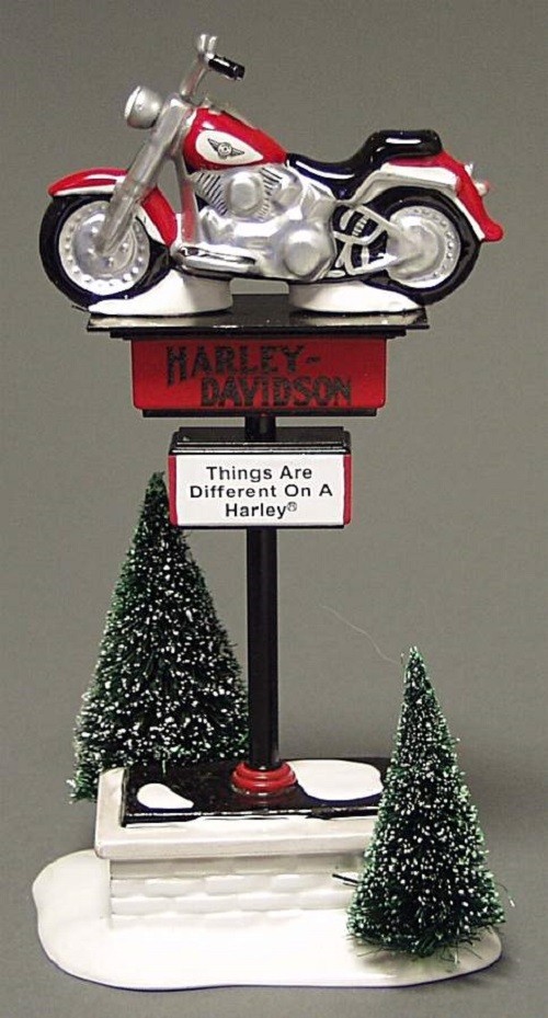 Dept 56 – Original Snow Village – ‘Harley-Davidson SIGN #54901’