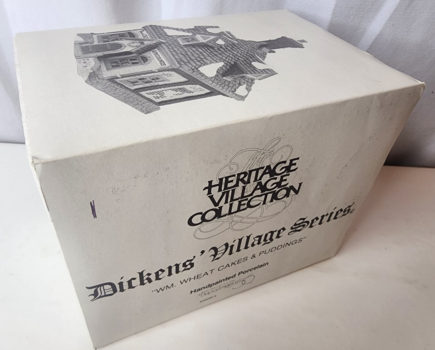 Dept 56 Dickens Village Series Wm. Wheat Cakes & Puddings 5808-4 Heritage 1993