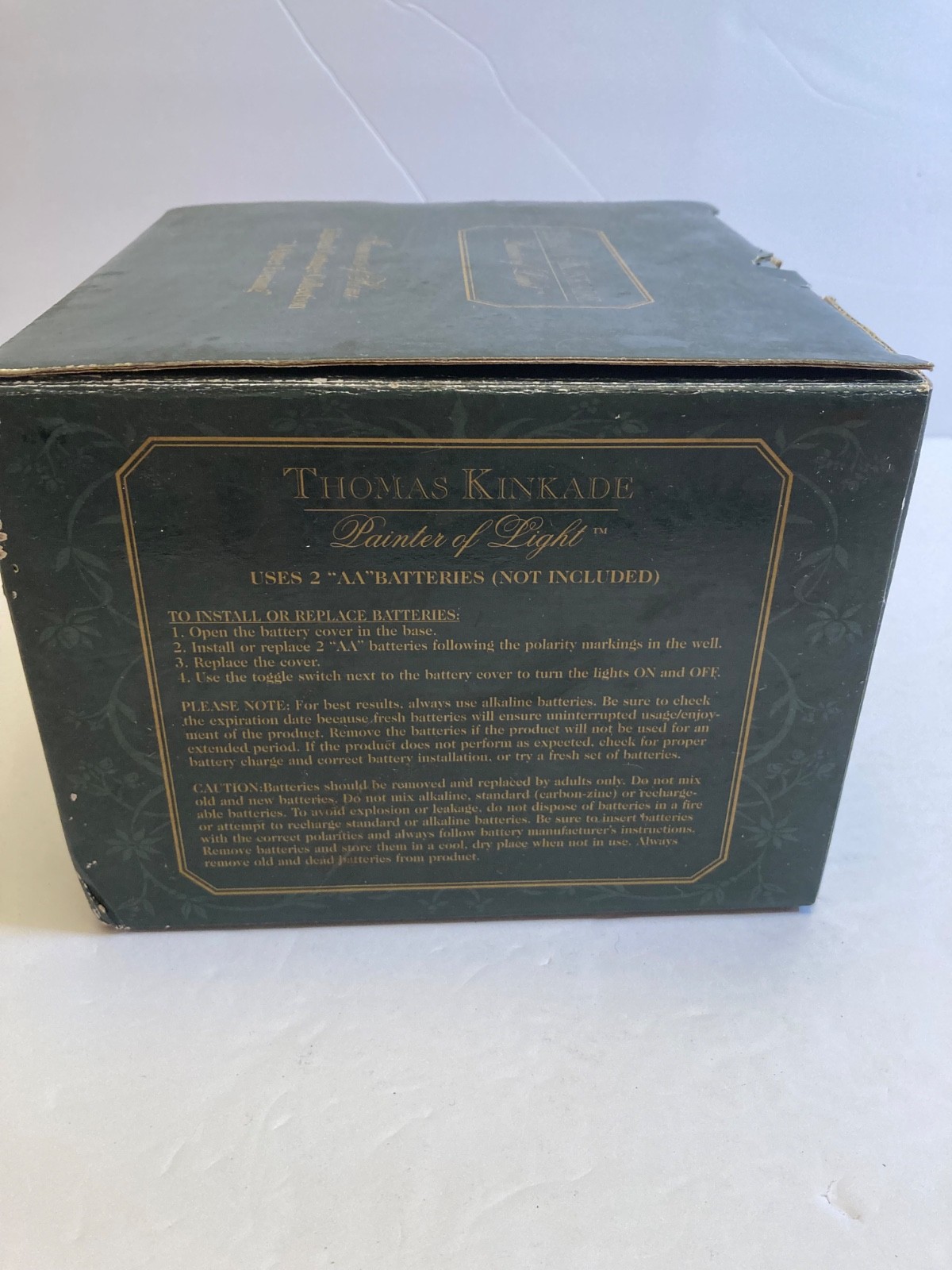 Thomas Kinkade A Quiet Evening Light Up Cottage House Painter Of Light with Box