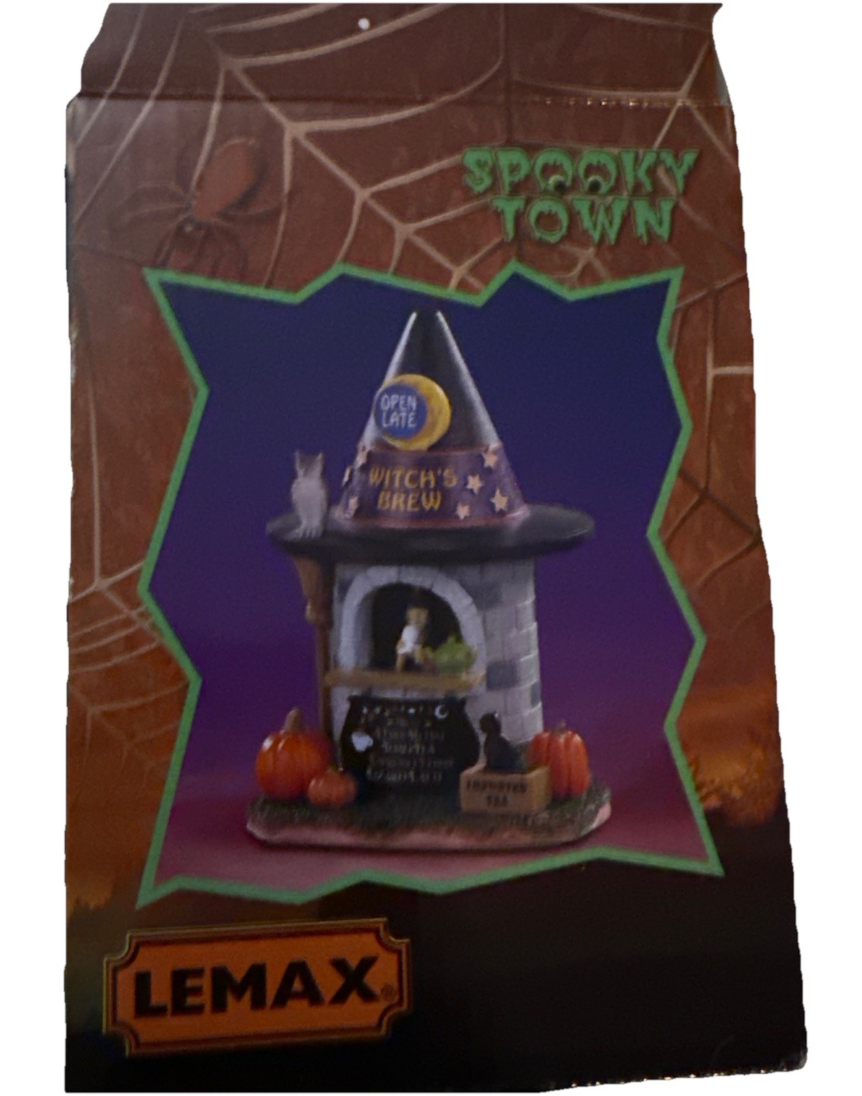Lemax Spooky Town Witch’s Brew Coffee Shop 03506 NIB Halloween