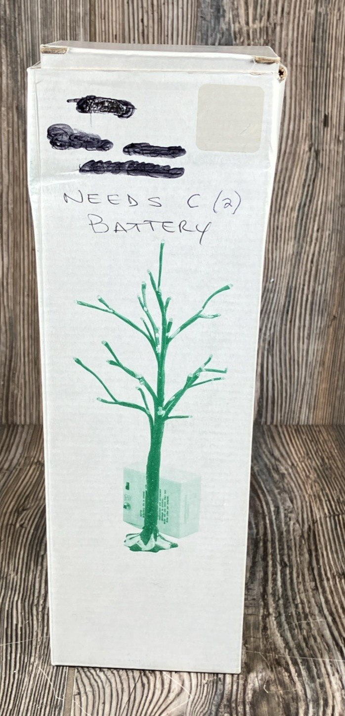 Dept 56 Bare Branch Tree w/25 Lights, Multi-colored 52434, box Tested Work VIDEO