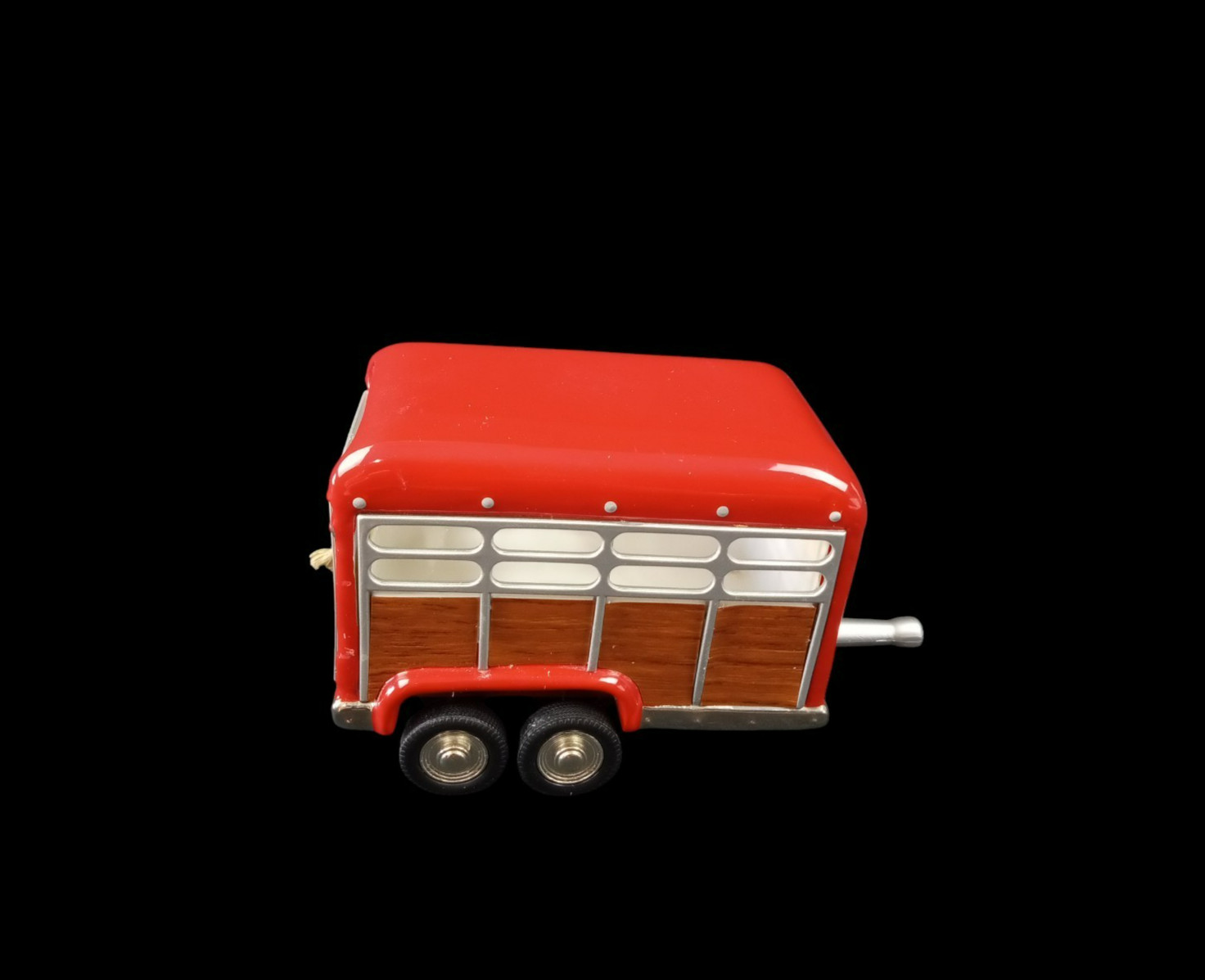 Dept. 56 Buck’s County Horse Trailer #55286 Snow Village Red Vintage Accessory