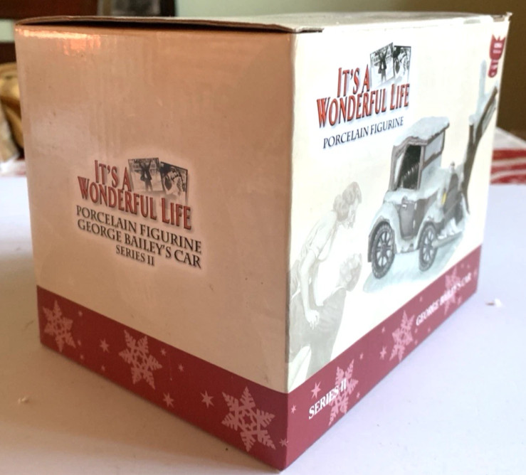 Enesco It’s A Wonderful Life Illuminated Village George Bailey’s Car Crash Tree