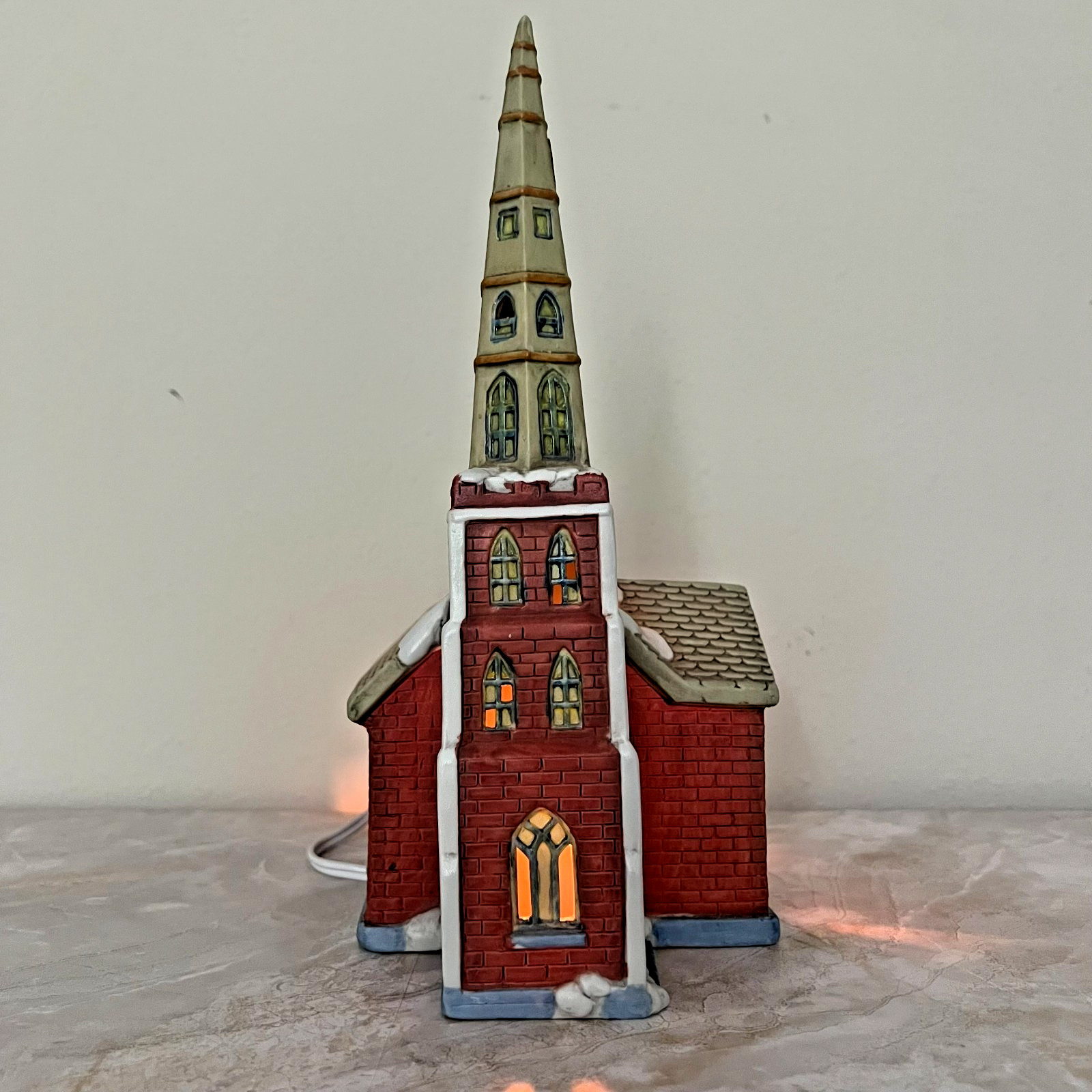 Dickens of London Illuminated Porcelain Church – Model 64488 with Light Cord