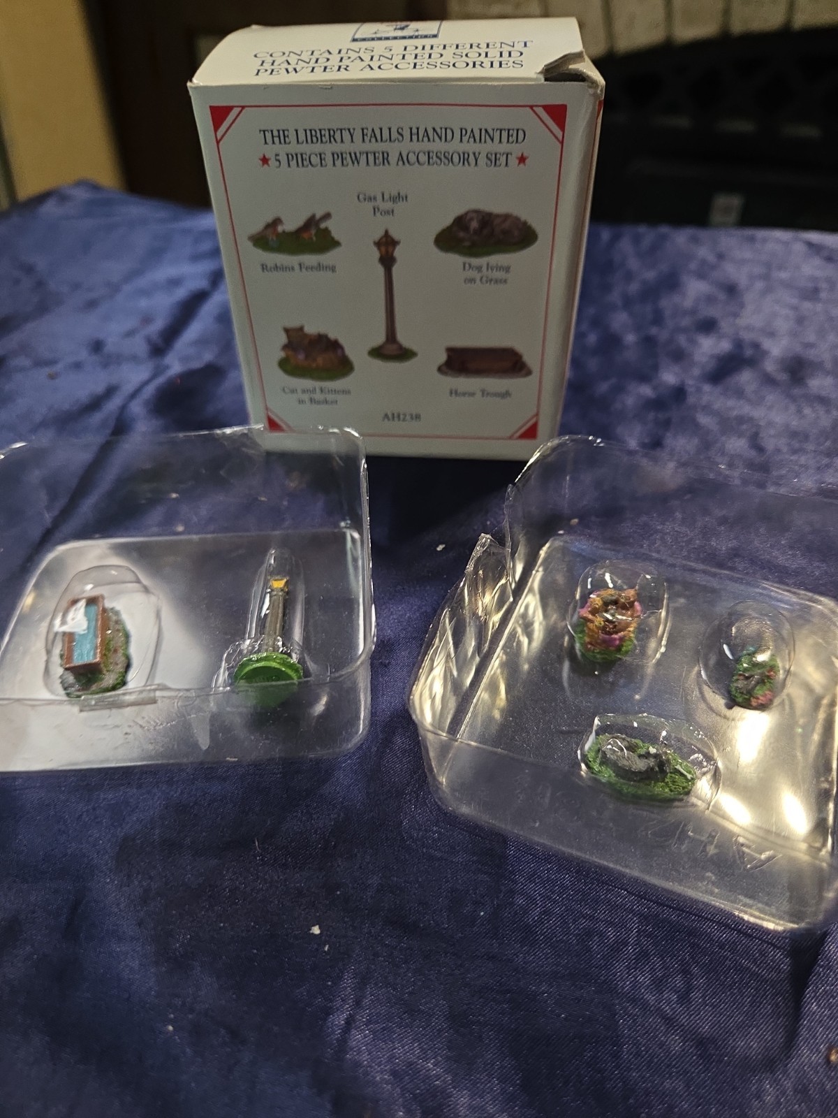 Liberty Falls Americana Collection item is a 5-piece miniature hand-painted…