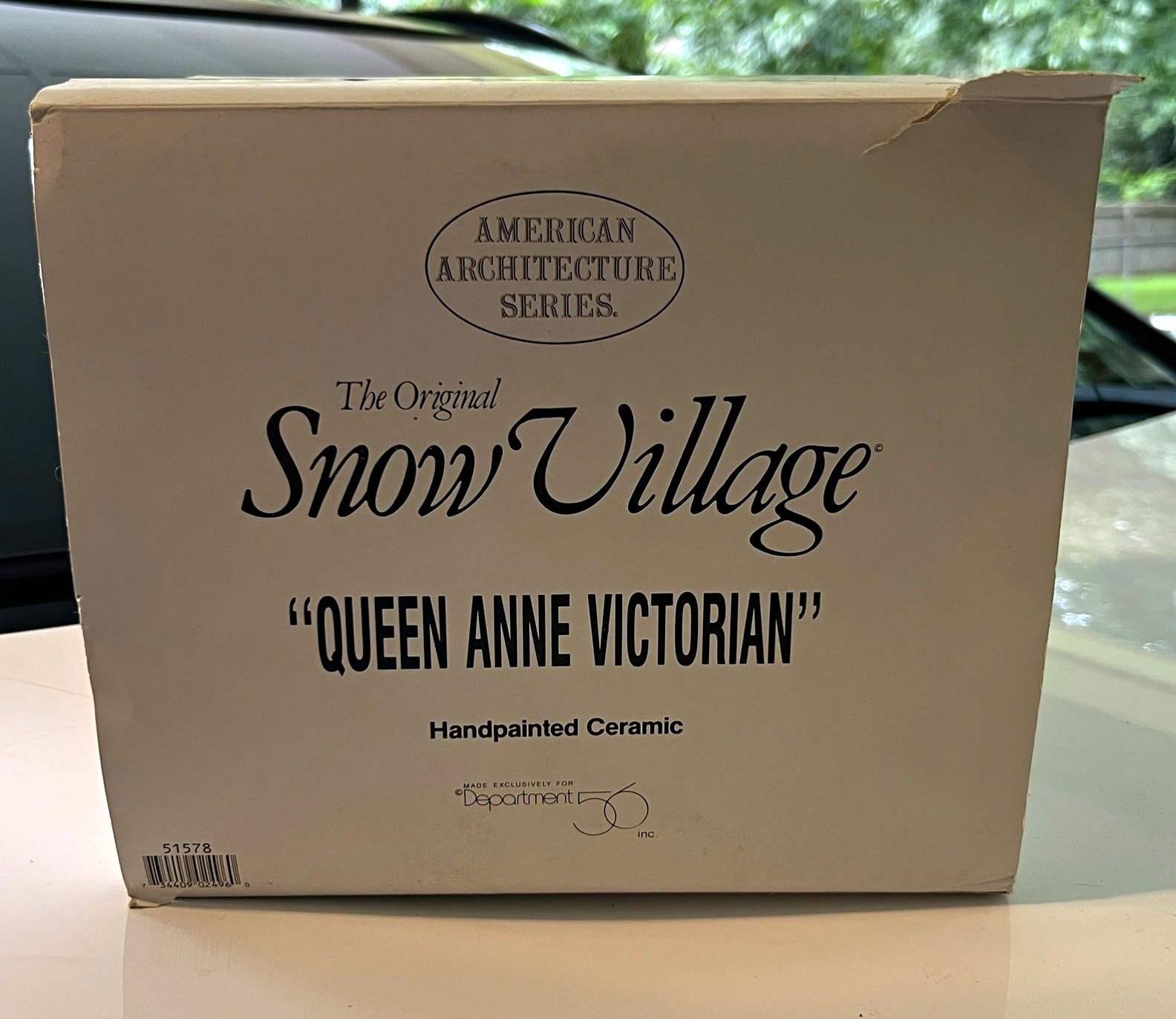 Department 56 Snow Village Queen Anne Victorian House Ceramic Porcelain Boxed