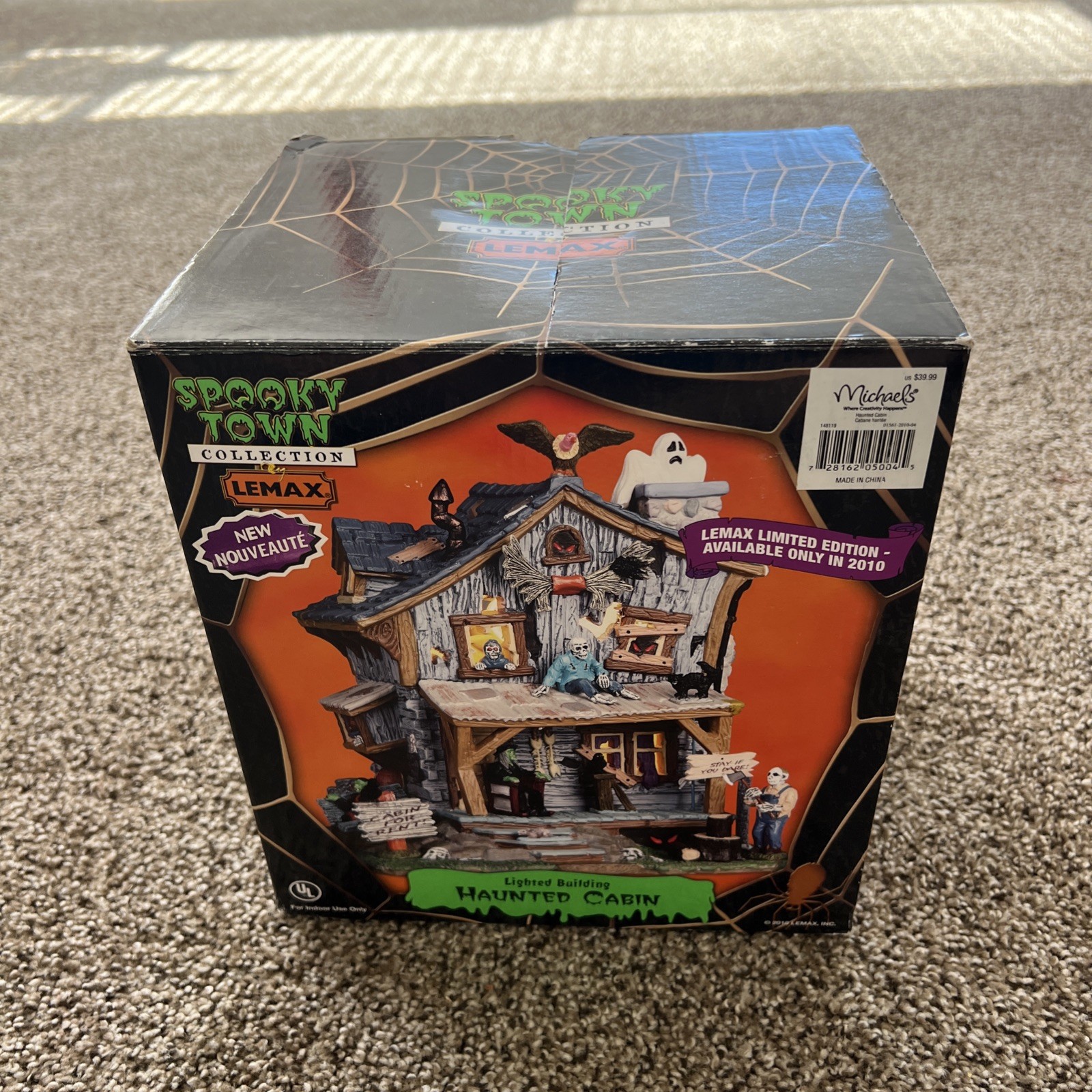 RARE Lemax Spooky Town Haunted Cabin 2010 Limited Edition With Box! Complete