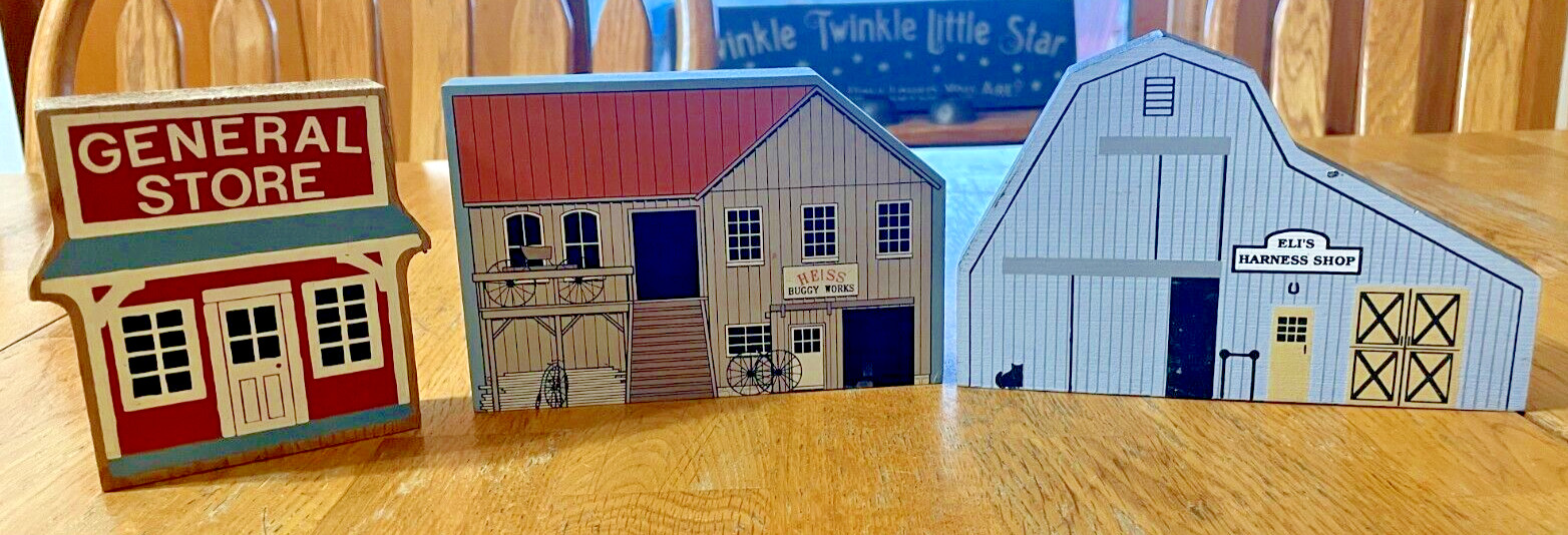 CAT’S MEOW Amish Harness 1991 Faline, Hometowne Collectibles Heiss Buggy Works..