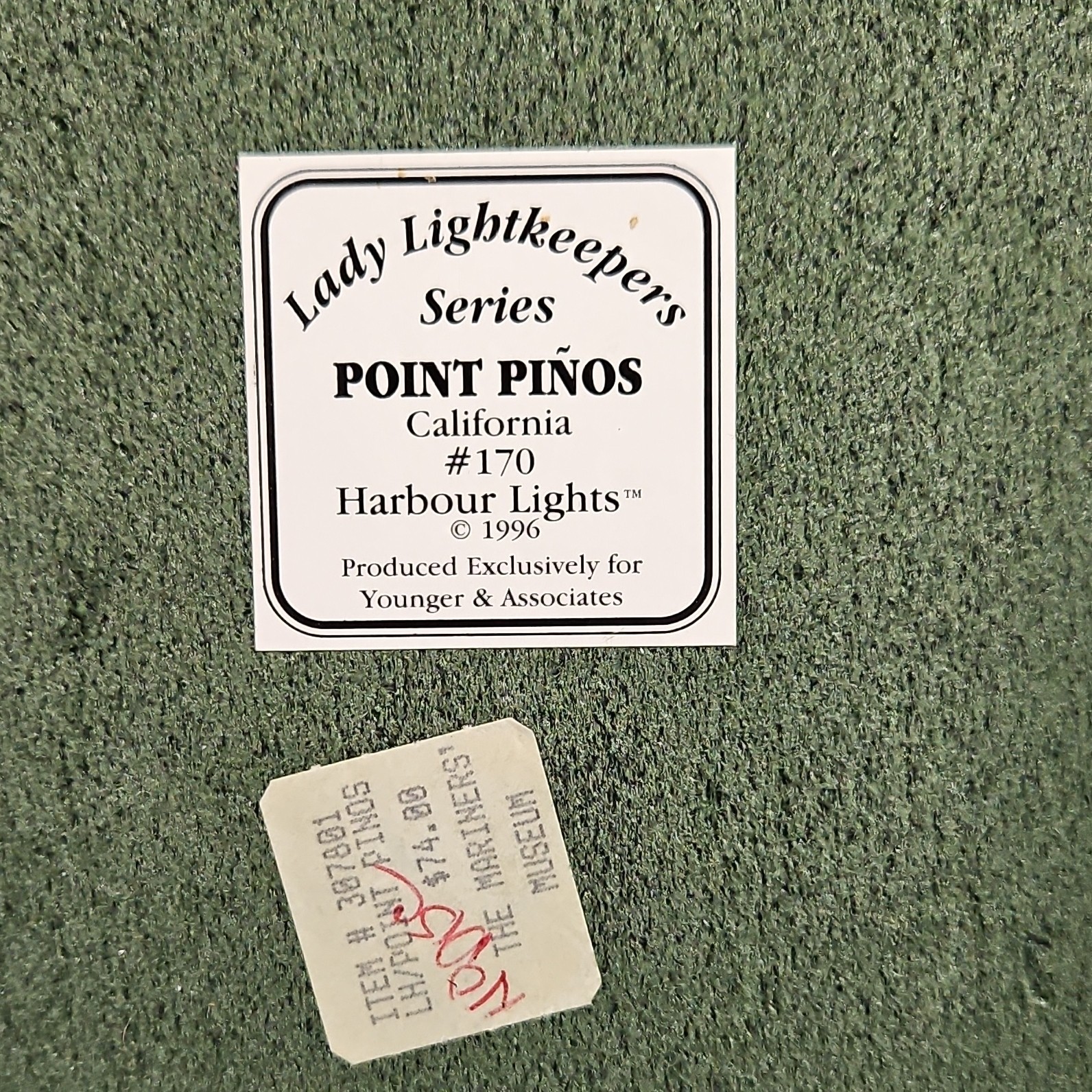 Harbour Lights Point Piños Lighthouse 1996 Nautical Figurine