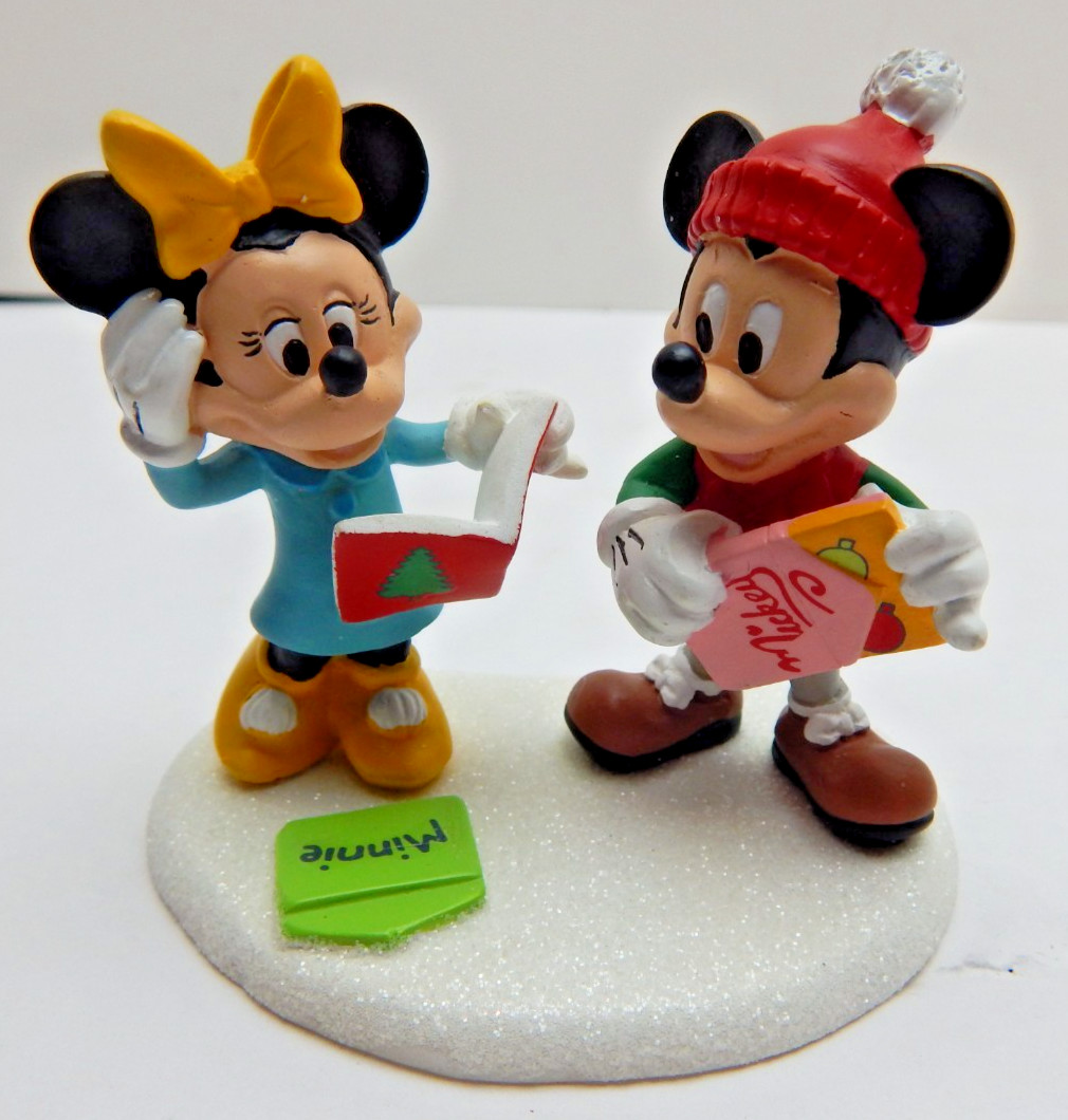 Dept 56 Mickey’s Merry Christmas Village Mickey & Minnie Card Exchange #4057264