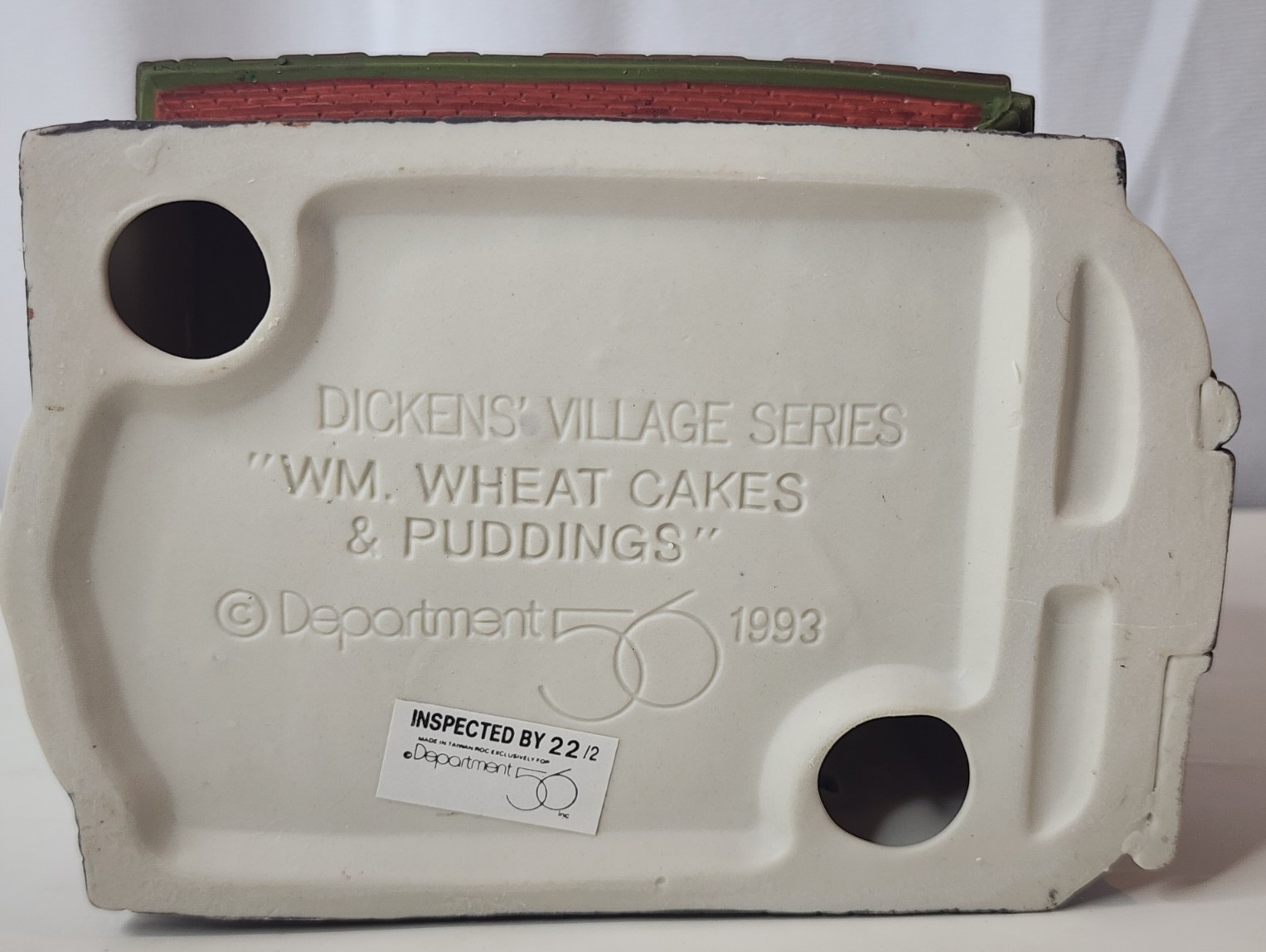 Dept 56 Dickens Village Series Wm. Wheat Cakes & Puddings 5808-4 Heritage 1993