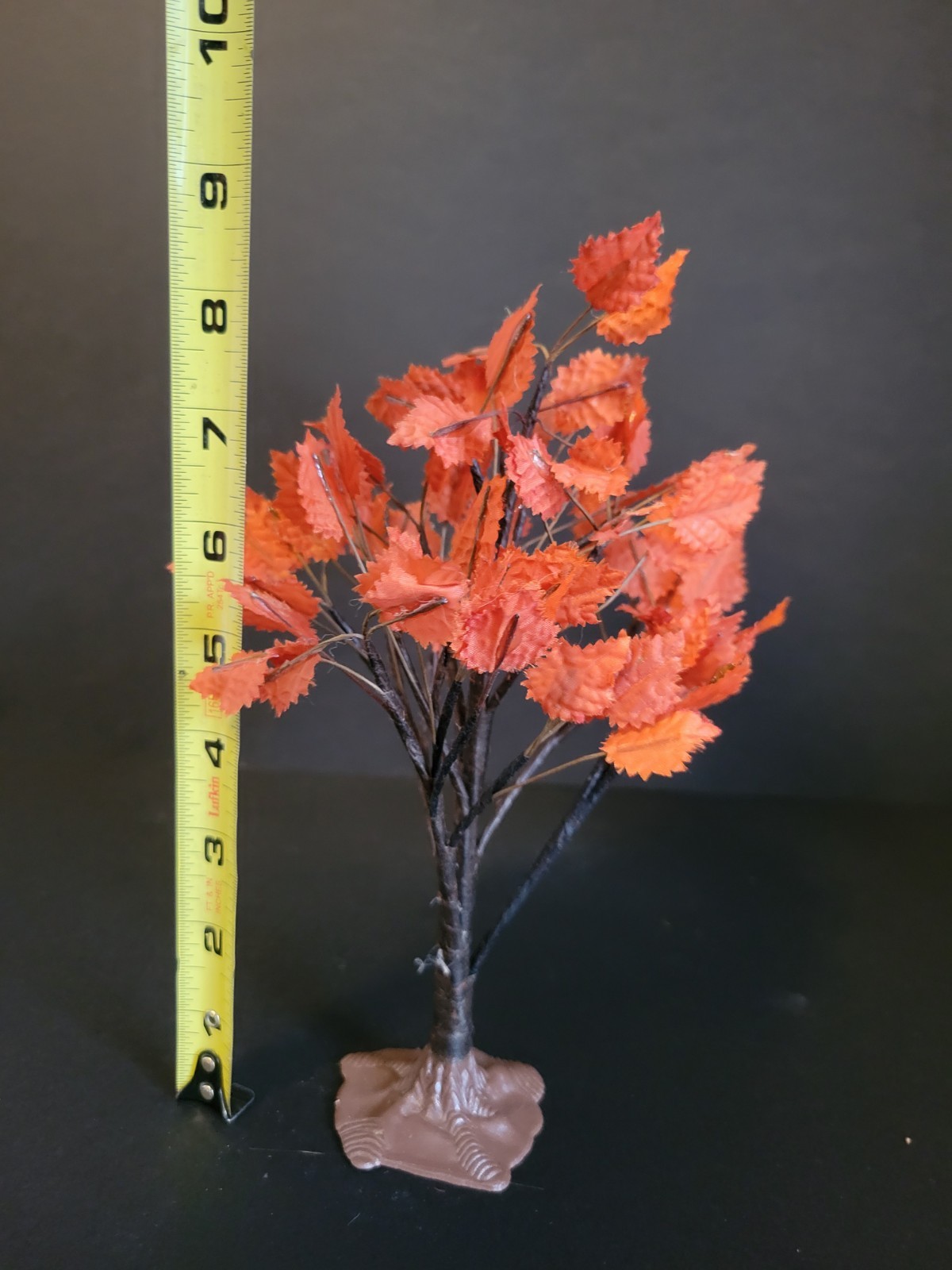 Lemax Spooky Town Halloween Fall Village 8″ Maple Tree Large 44151 Red Leaves