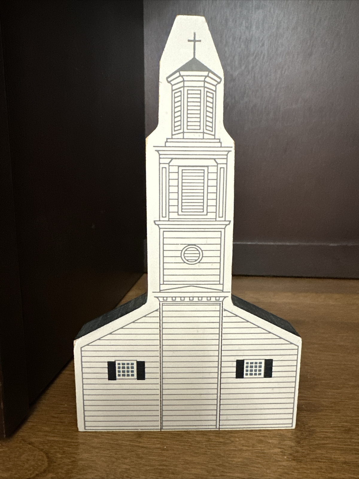 Cat’s Meow St. John’s Church Colonial Virginia wooden Shelf Sitter Faline Jones